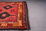 Behbahan Orange Persian Rug with Goats Hair Foundation - Image 5