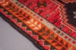 Behbahan Orange Persian Rug with Goats Hair Foundation - Image 6