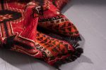 Behbahan Orange Persian Rug with Goats Hair Foundation - Image 8