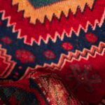 Vintage Farahan Red and Blue Persian Rug 1.9 SQM - Image 7