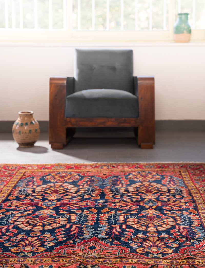 Vintage Lillian Afshan Armenian Persian Rug, Dated 1959 2.54 Sqm - Image 5