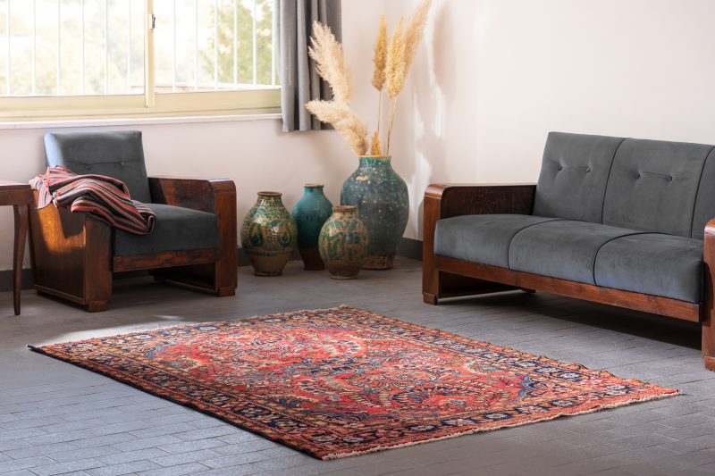 Vintage Lylian Afshan Armenian Carpet 3