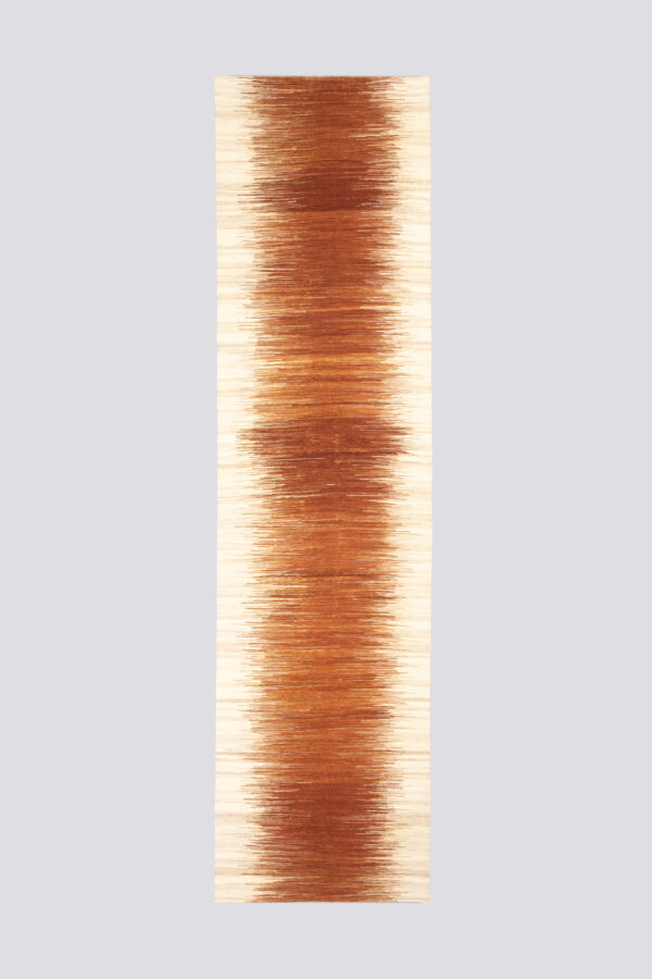 New Weave Mazandaran Minimalist Sand Fine Kilim Runner 2.9SQM