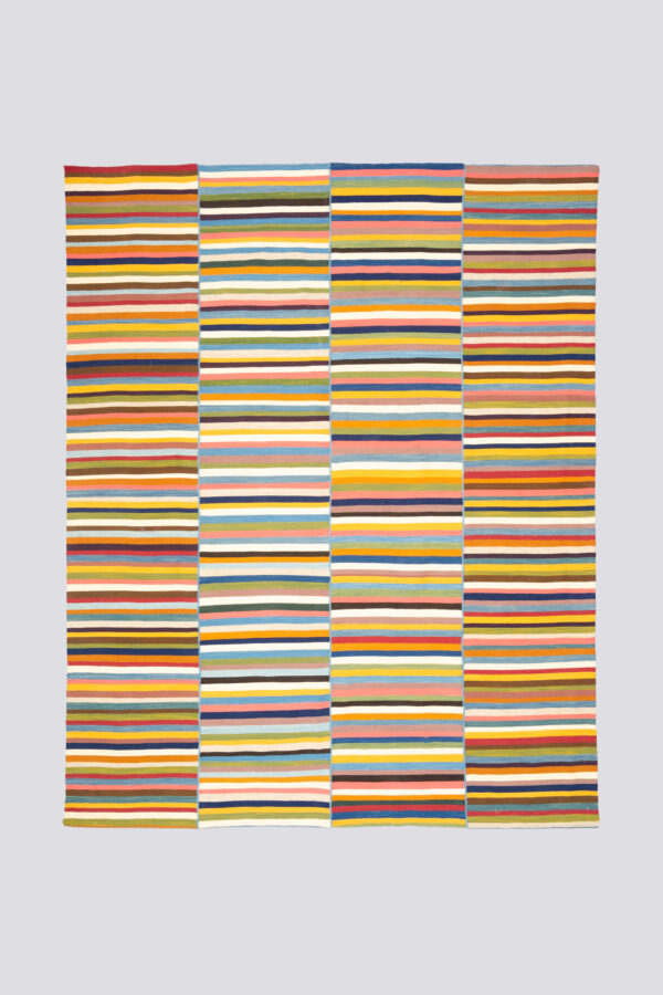 New Weave Mazandaran Minimalist Stripes Fine Kilim 7.2SQM