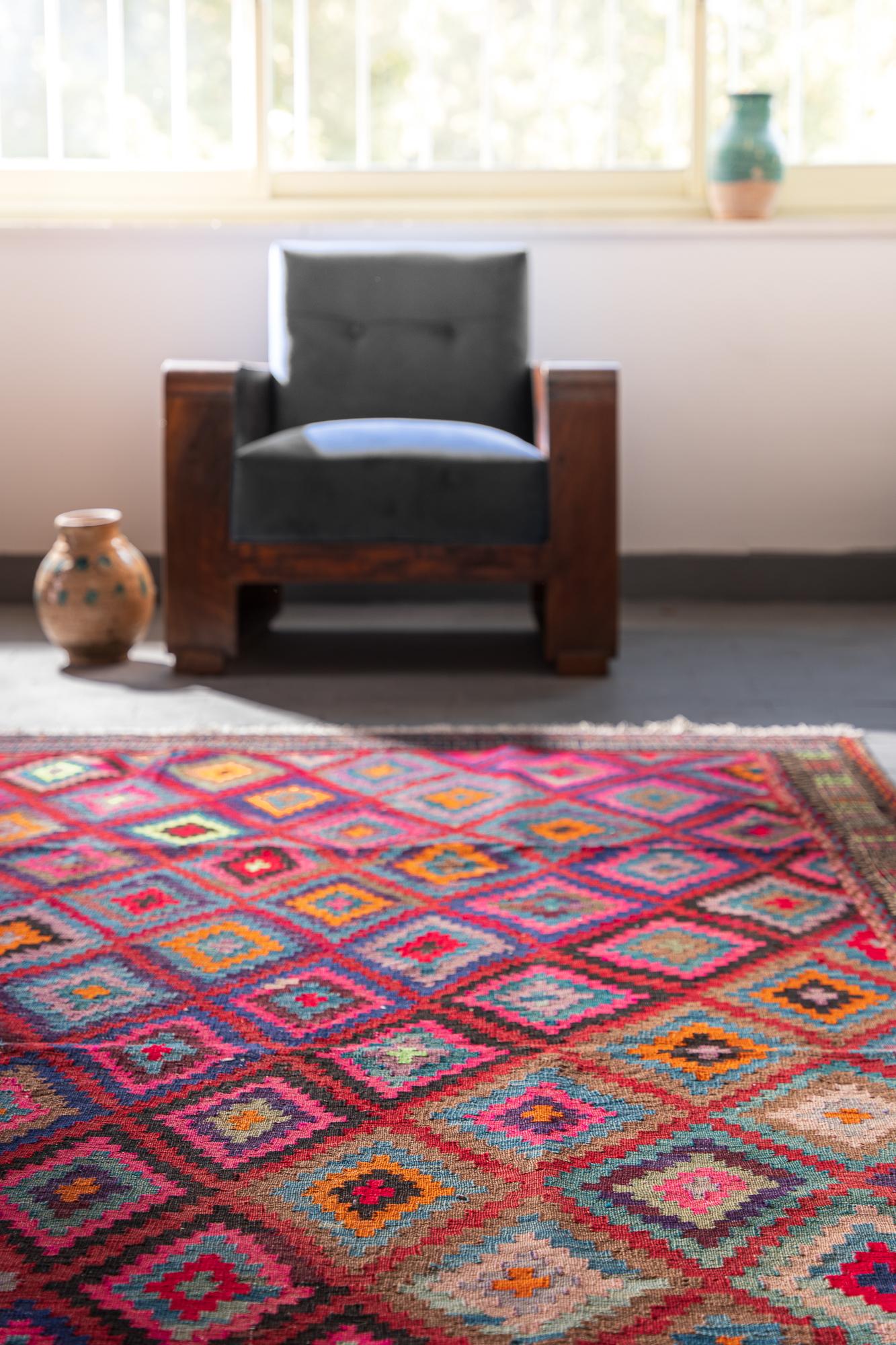 Large Sirjan Improvised Kilim 4