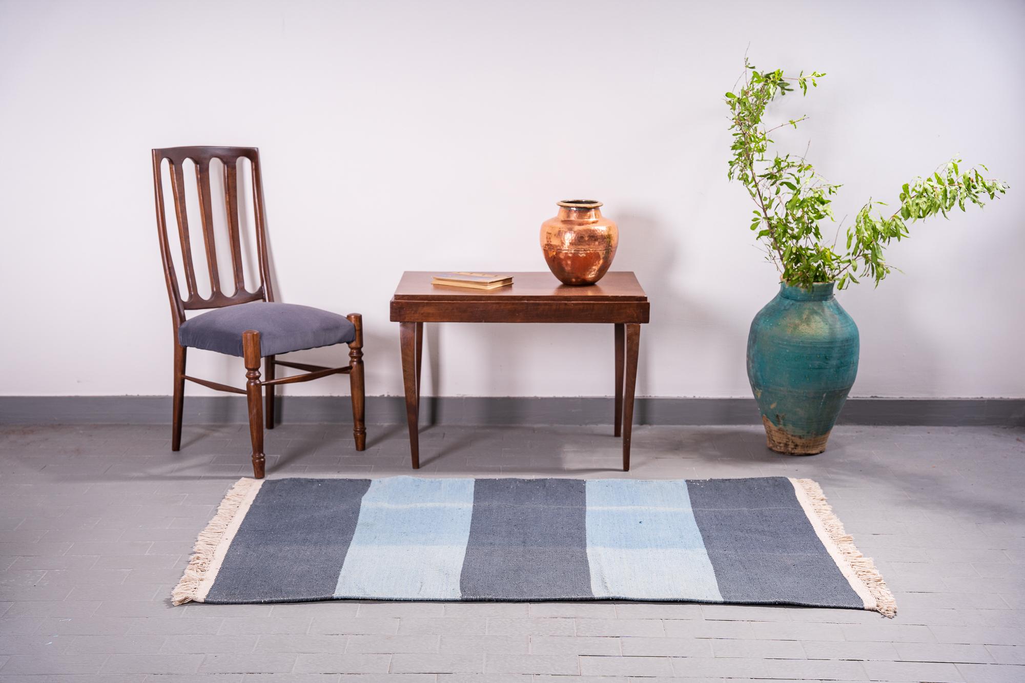 Ocean Natural DyeZiloo Cotton Kilim 3