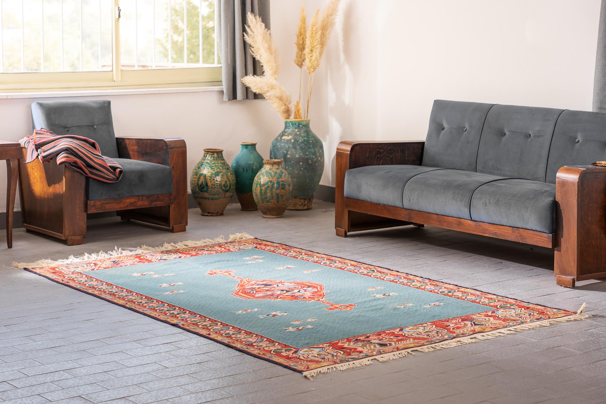Sanneh Sky blue Kilim 3