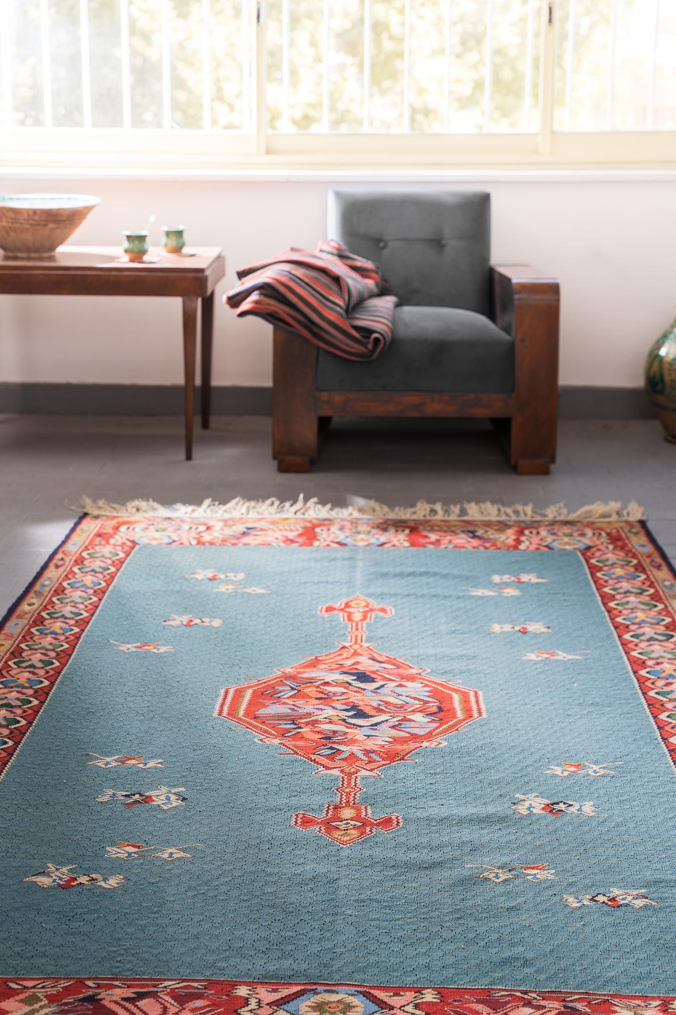 Sanneh Sky blue Kilim 4