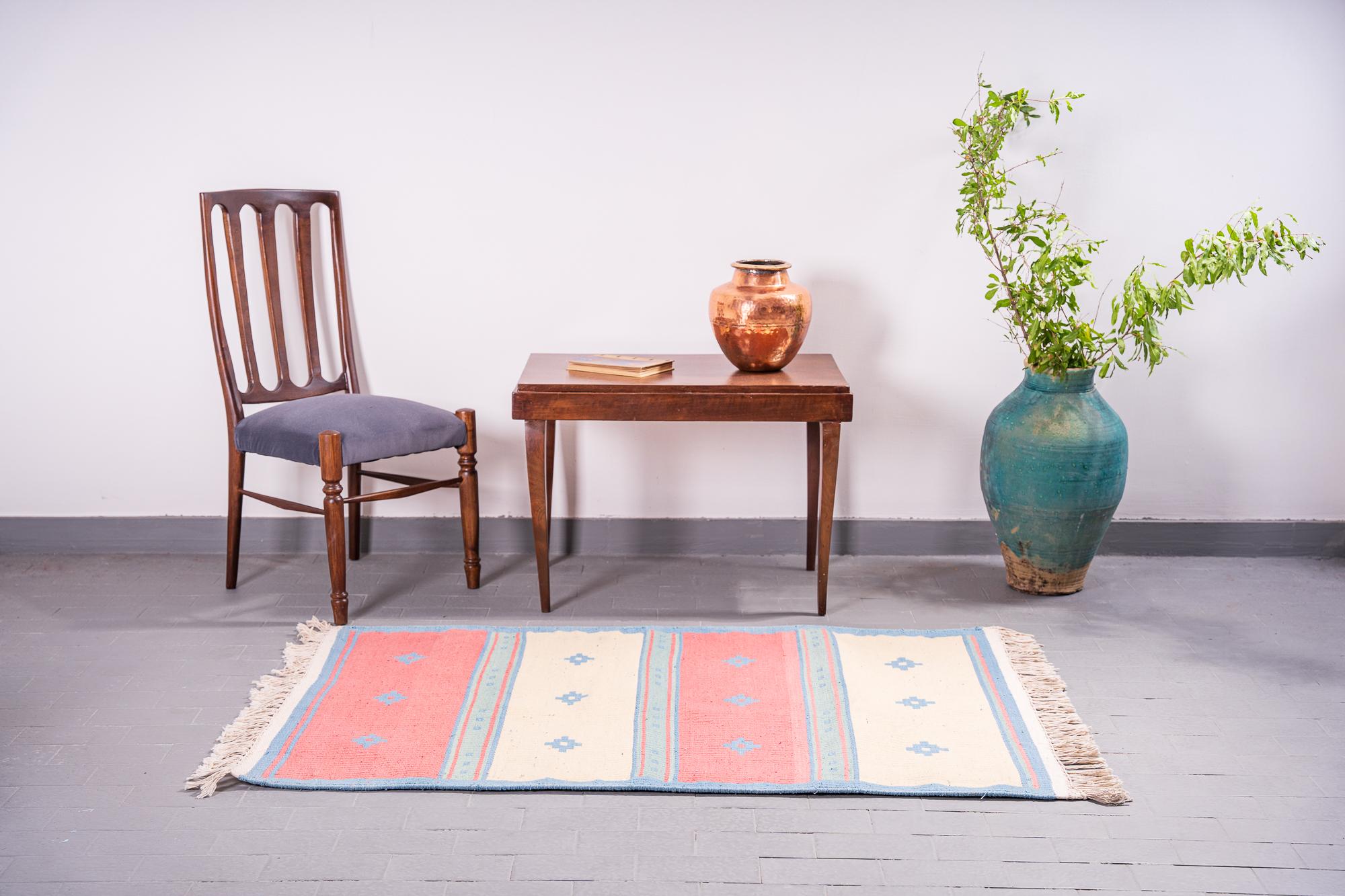 Sunrise Natural Dye Ziloo Cotton Kilim 4