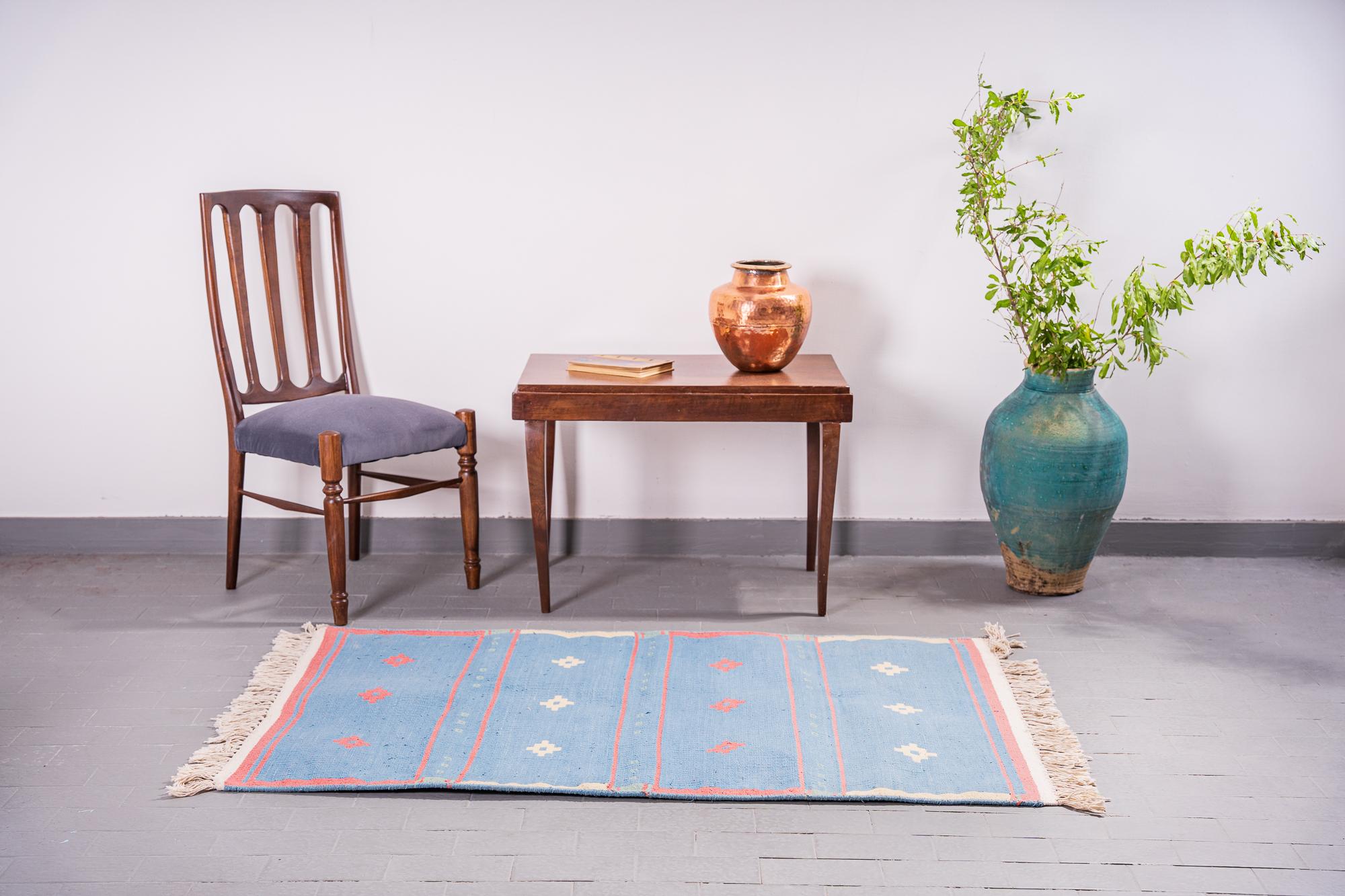 Sunrise Natural Dye Ziloo Cotton Kilim 5