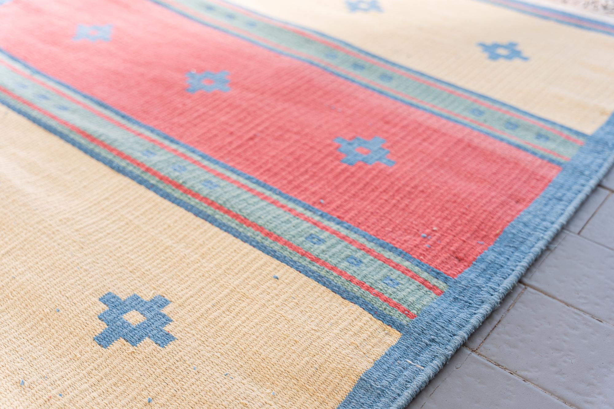 Sunrise Natural Dye Ziloo Cotton Kilim 6