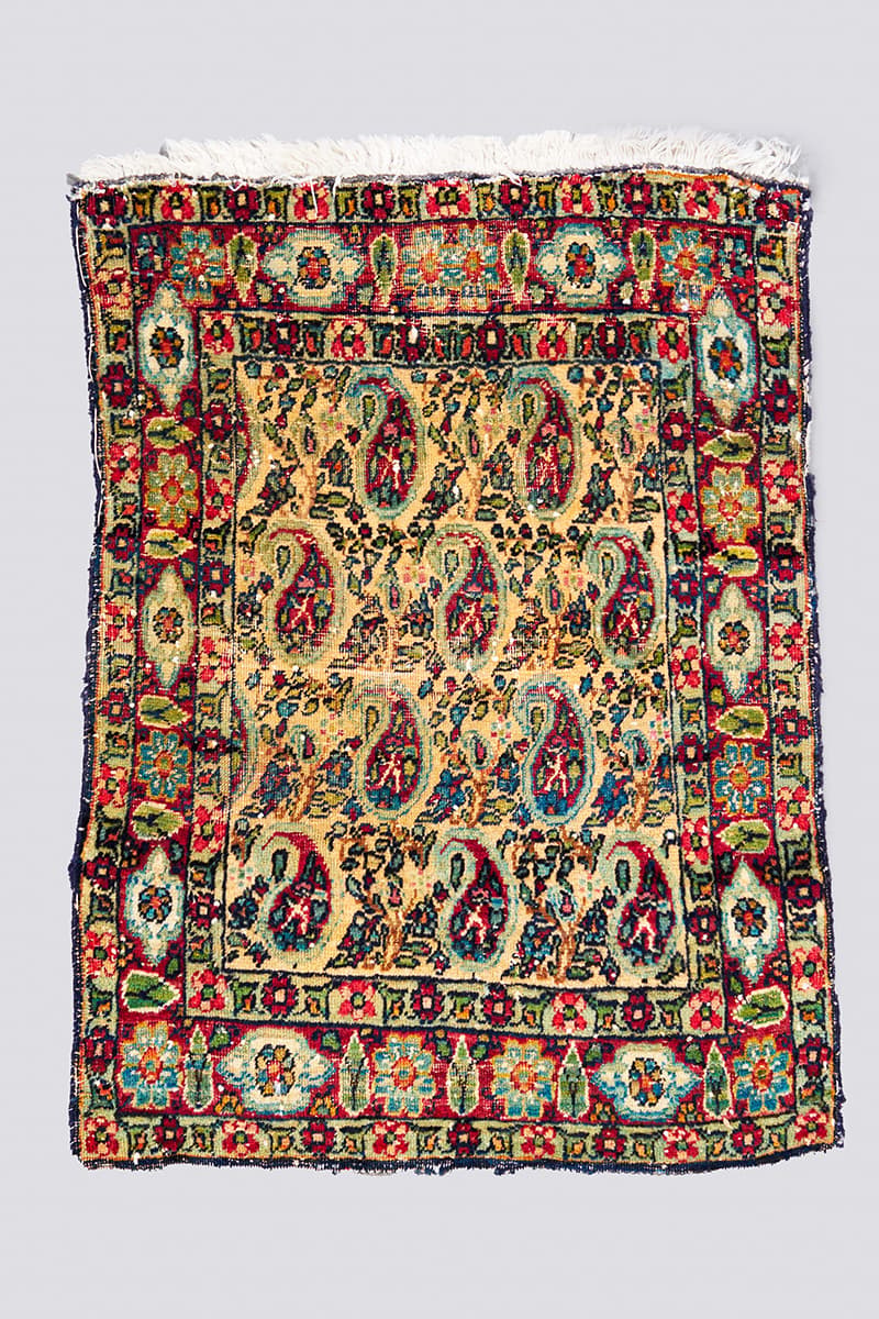 Antique Fine Bote Kerman Carpet