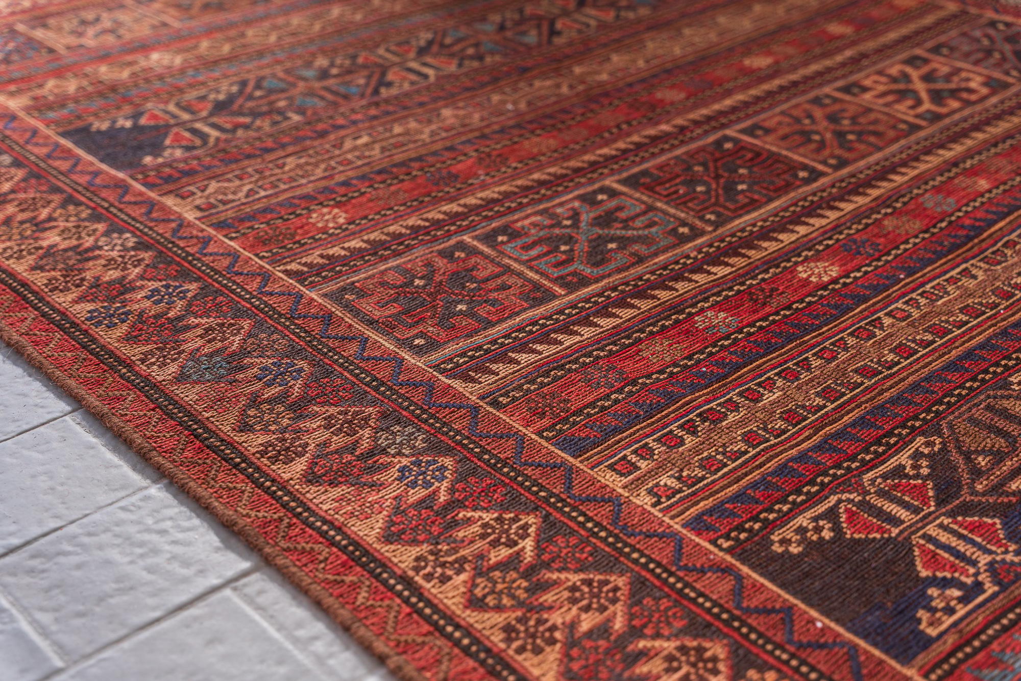 Vintage Afshar Sumac Kilim 6