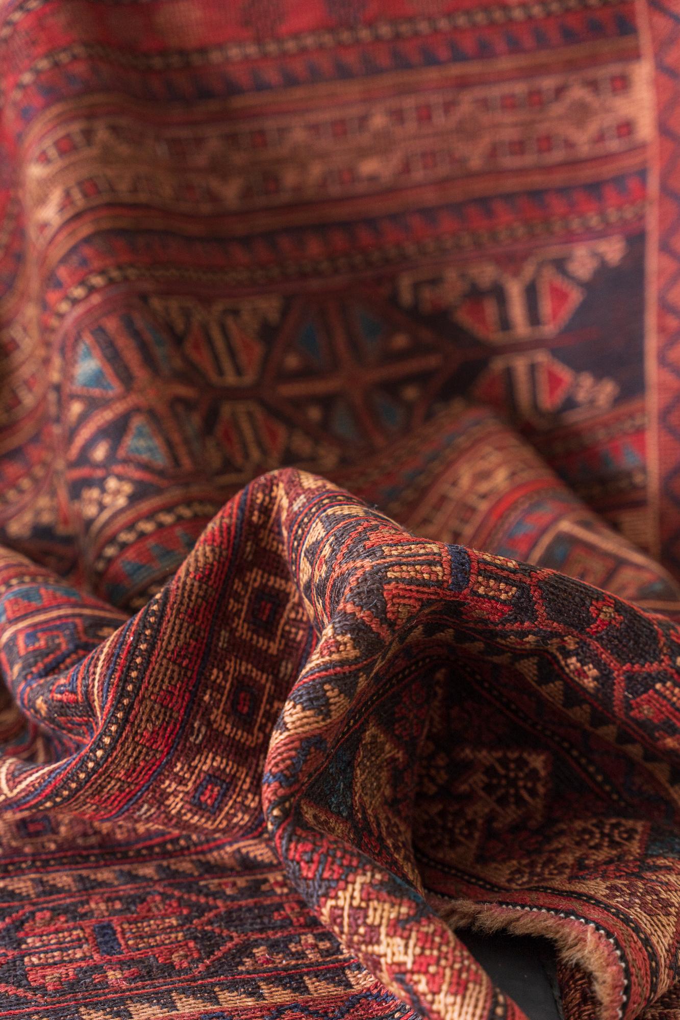 Vintage Afshar Sumac Kilim 7