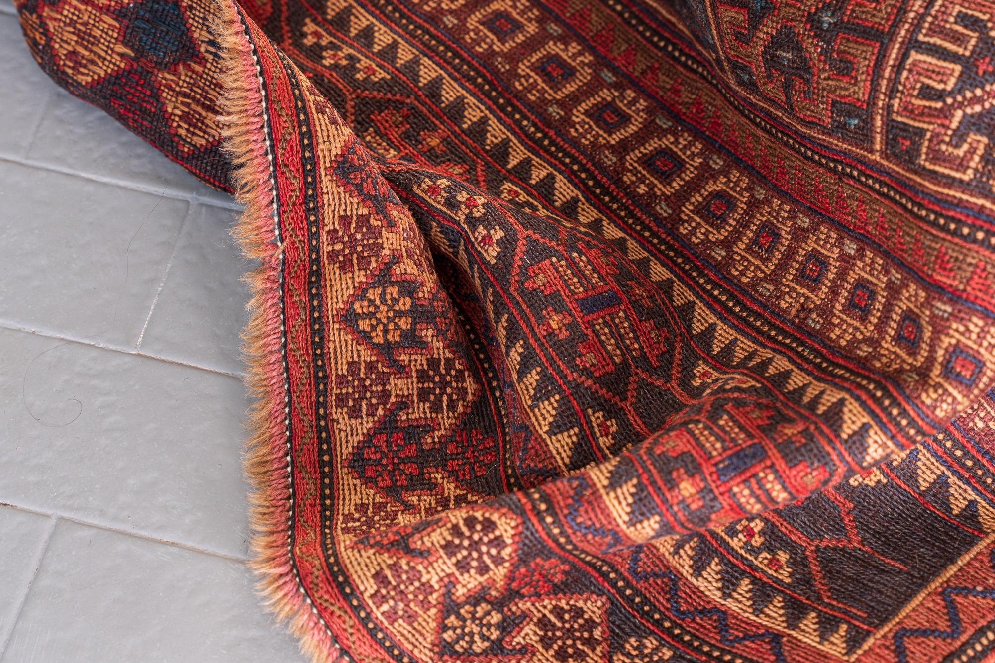 Vintage Afshar Sumac Kilim 8