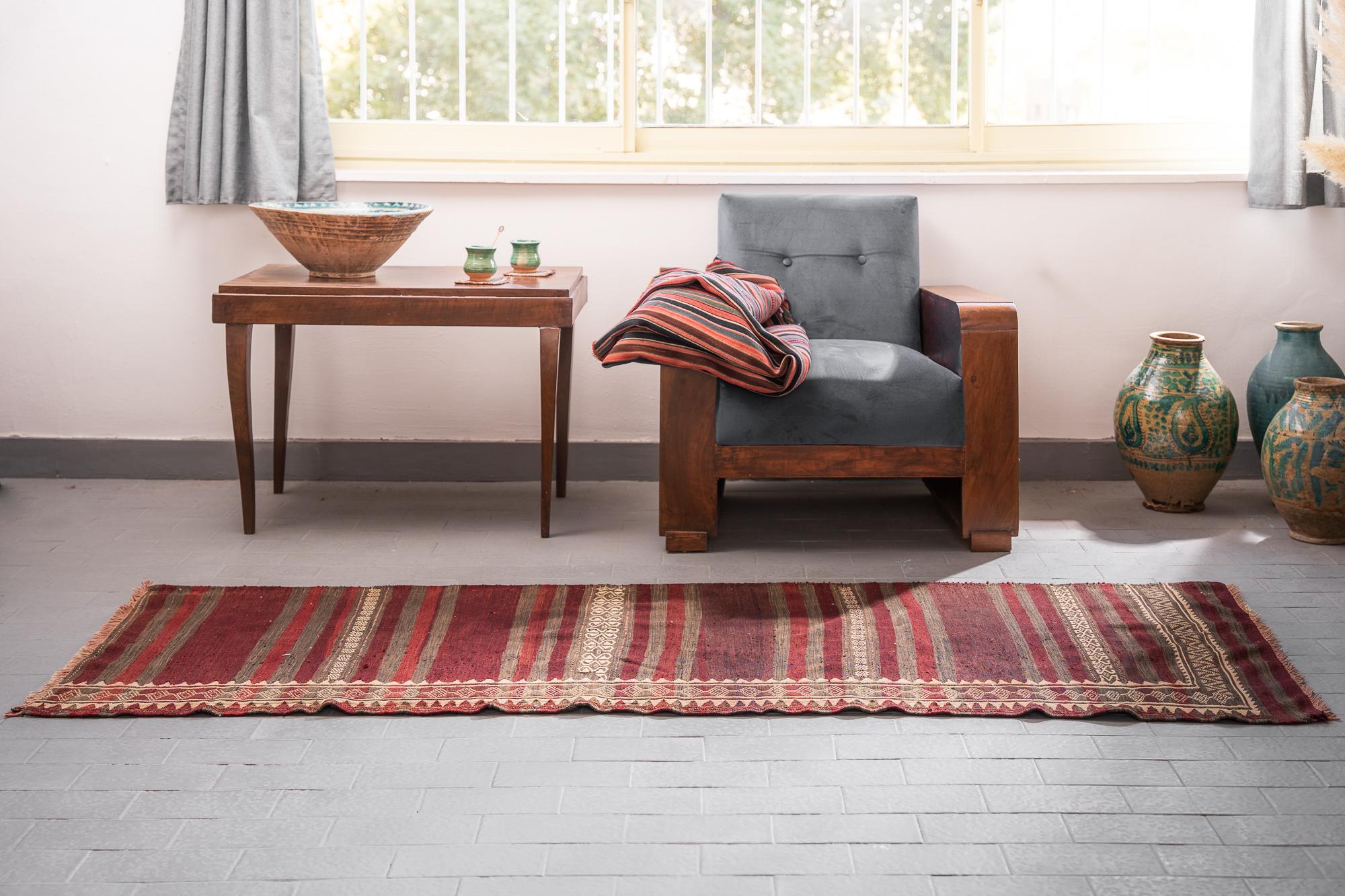 Vintage Balouch Kilim Runner 3