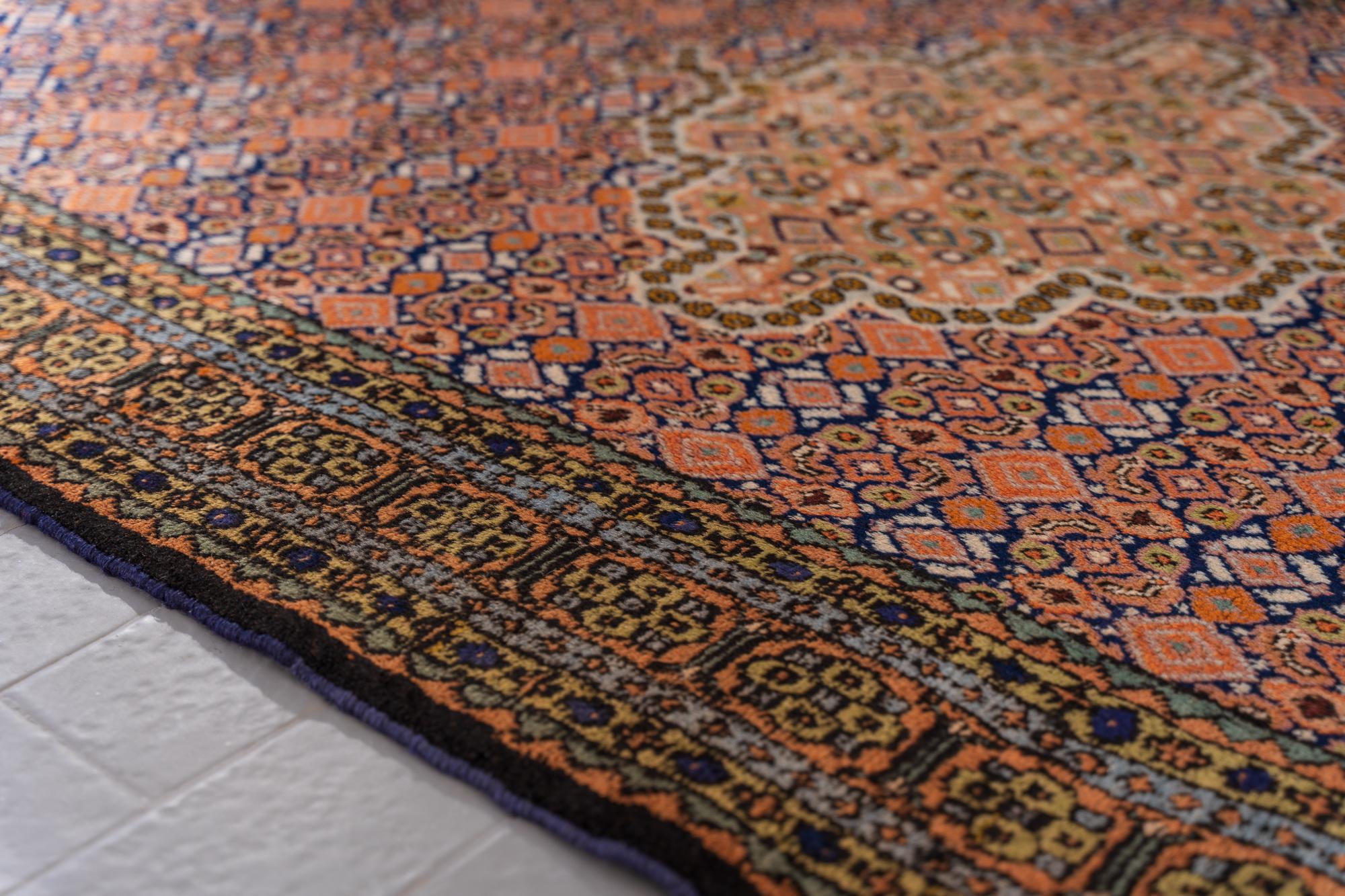Vintage Bijar Maahi Persian Rug