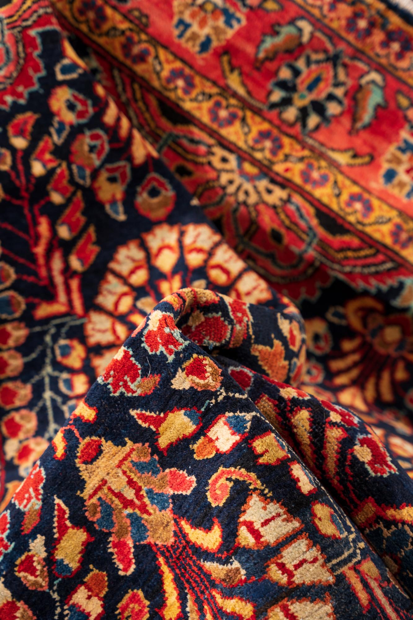 Vintage Lillian Afshan Armenian Persian Rug, Dated 1959