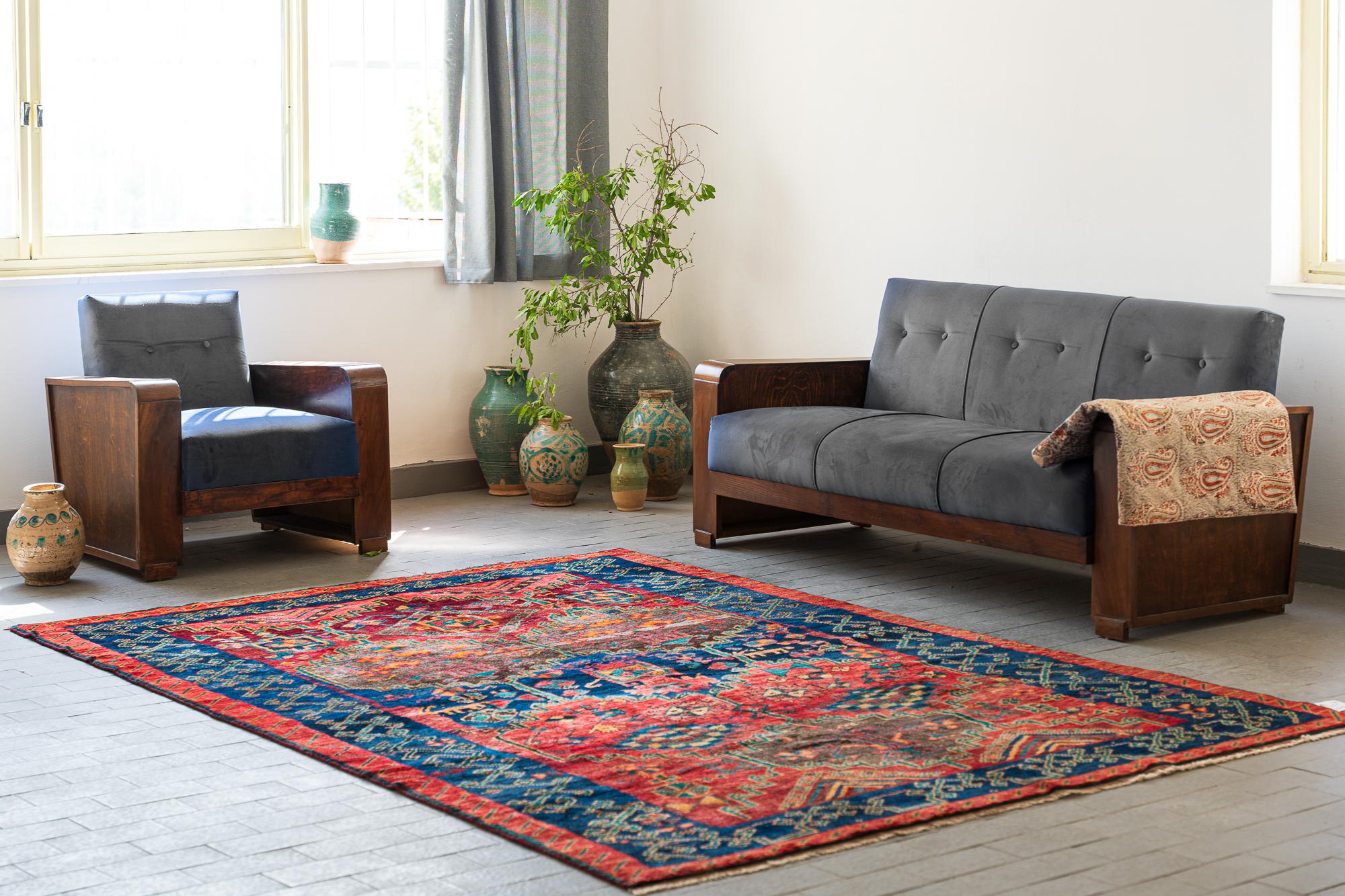 Vintage Lori Persian Qalat Qabi