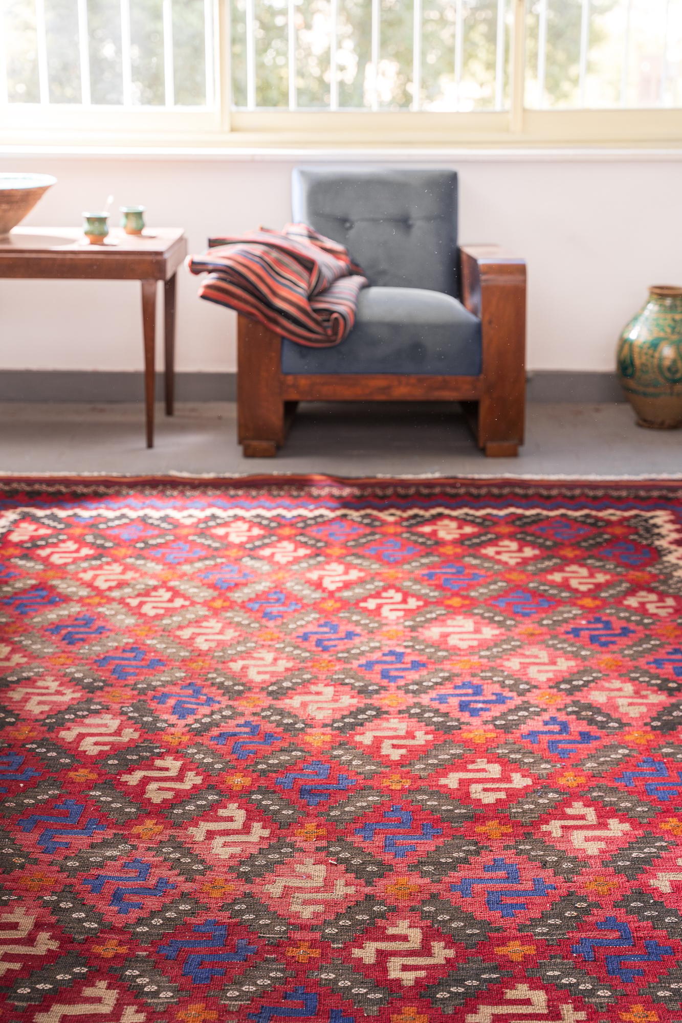 Vintage Sirjan Kilim 4