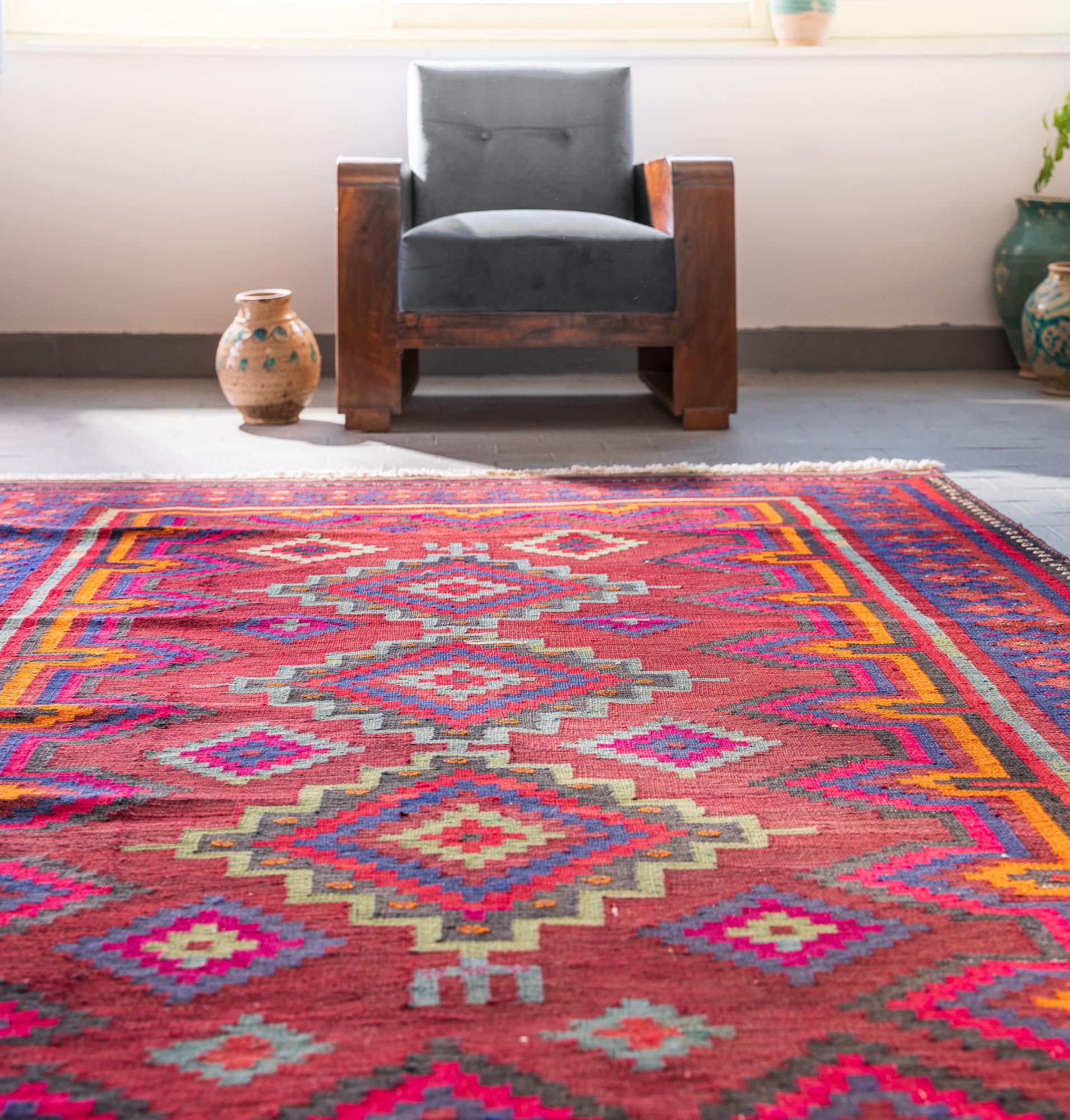 Vintage Sirjan Toranj Kilim 4 1