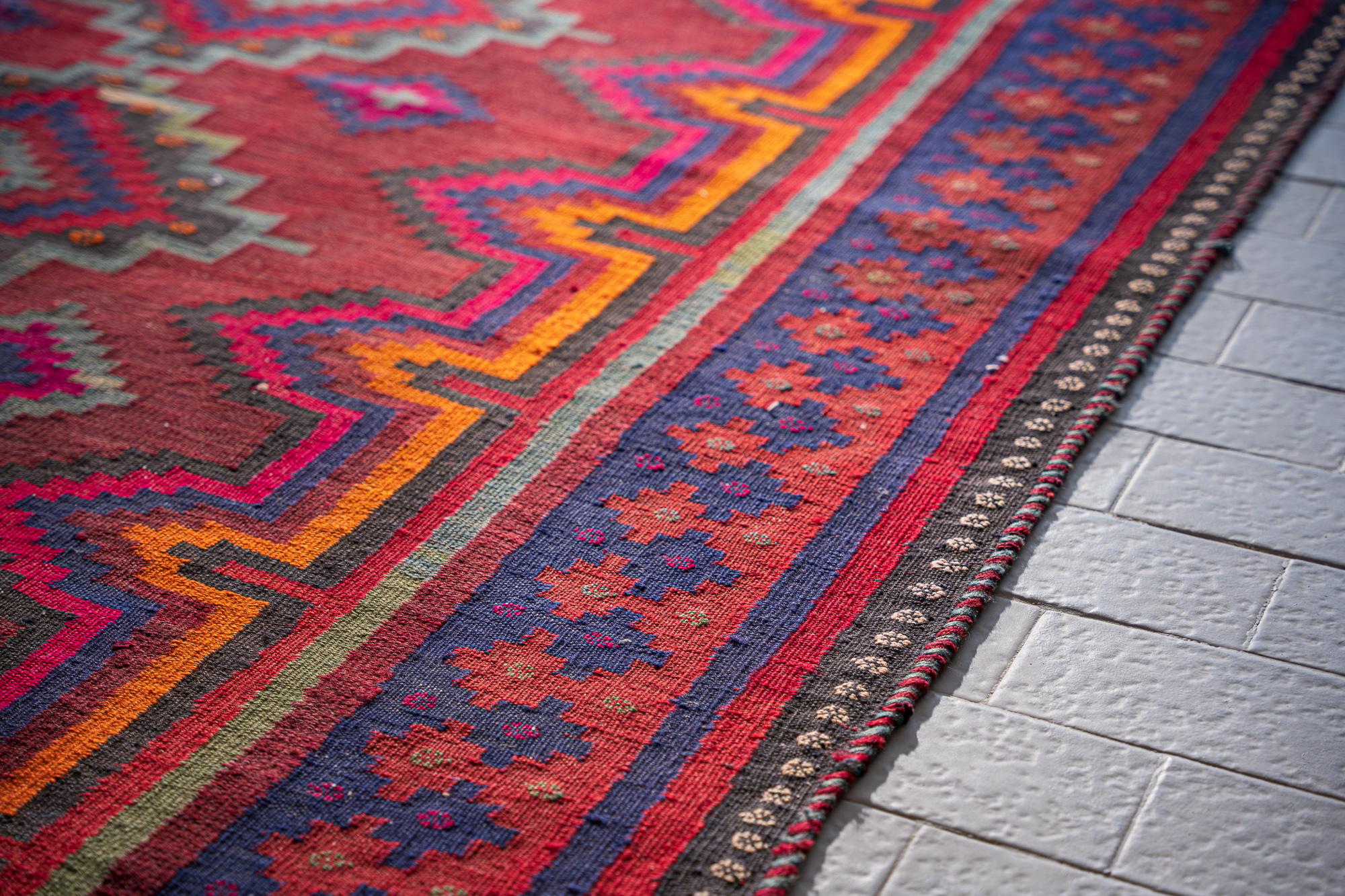 Vintage Sirjan Toranj Kilim 6 1