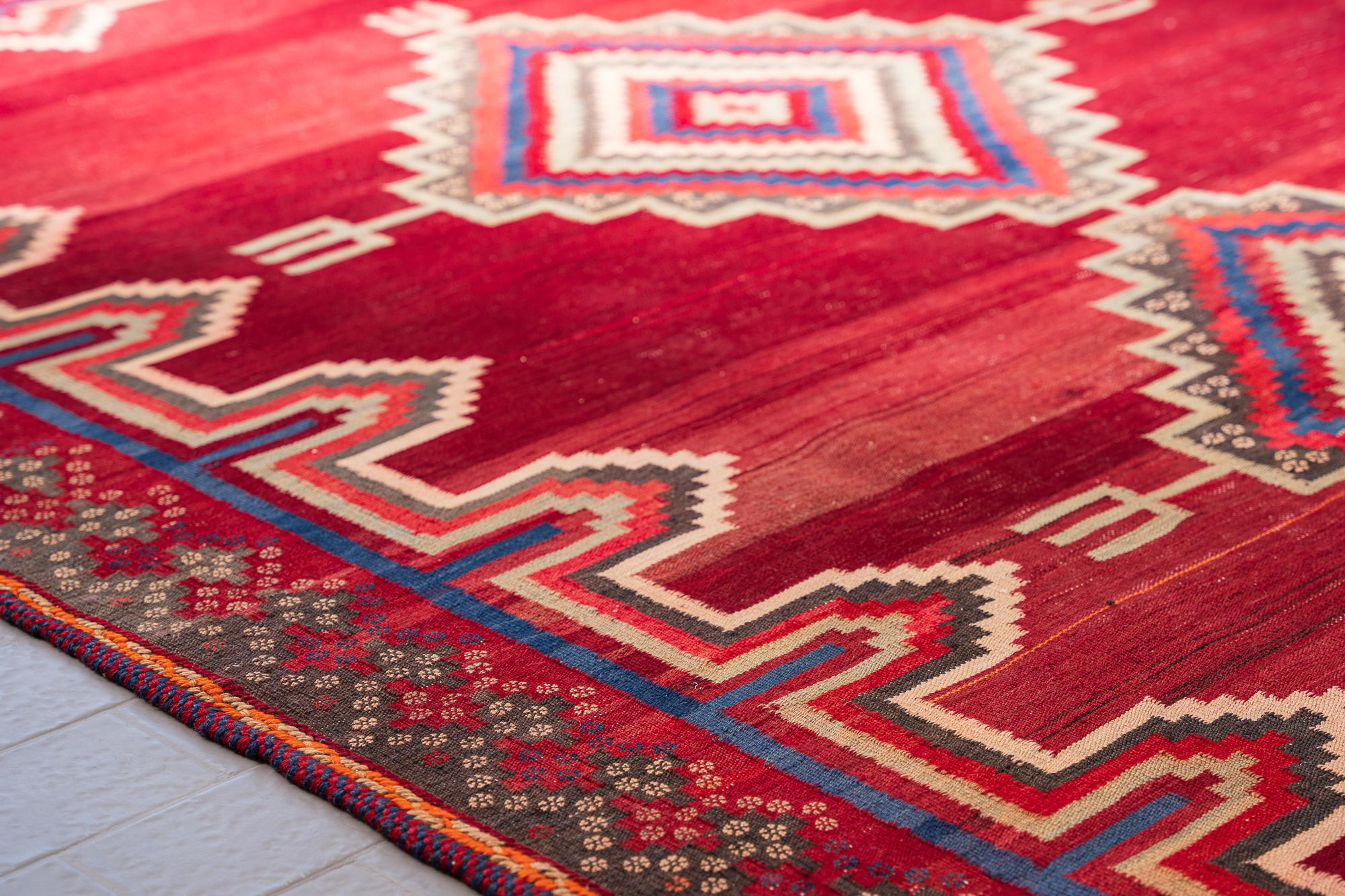 Vintage Sirjan Toranj Kilim 6
