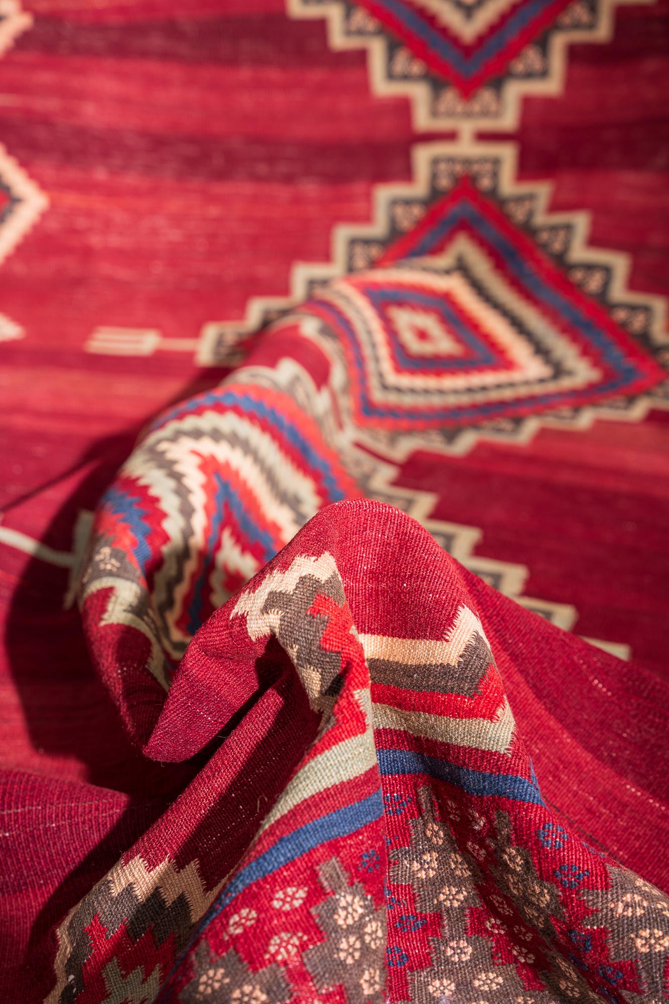 Vintage Sirjan Toranj Kilim 7