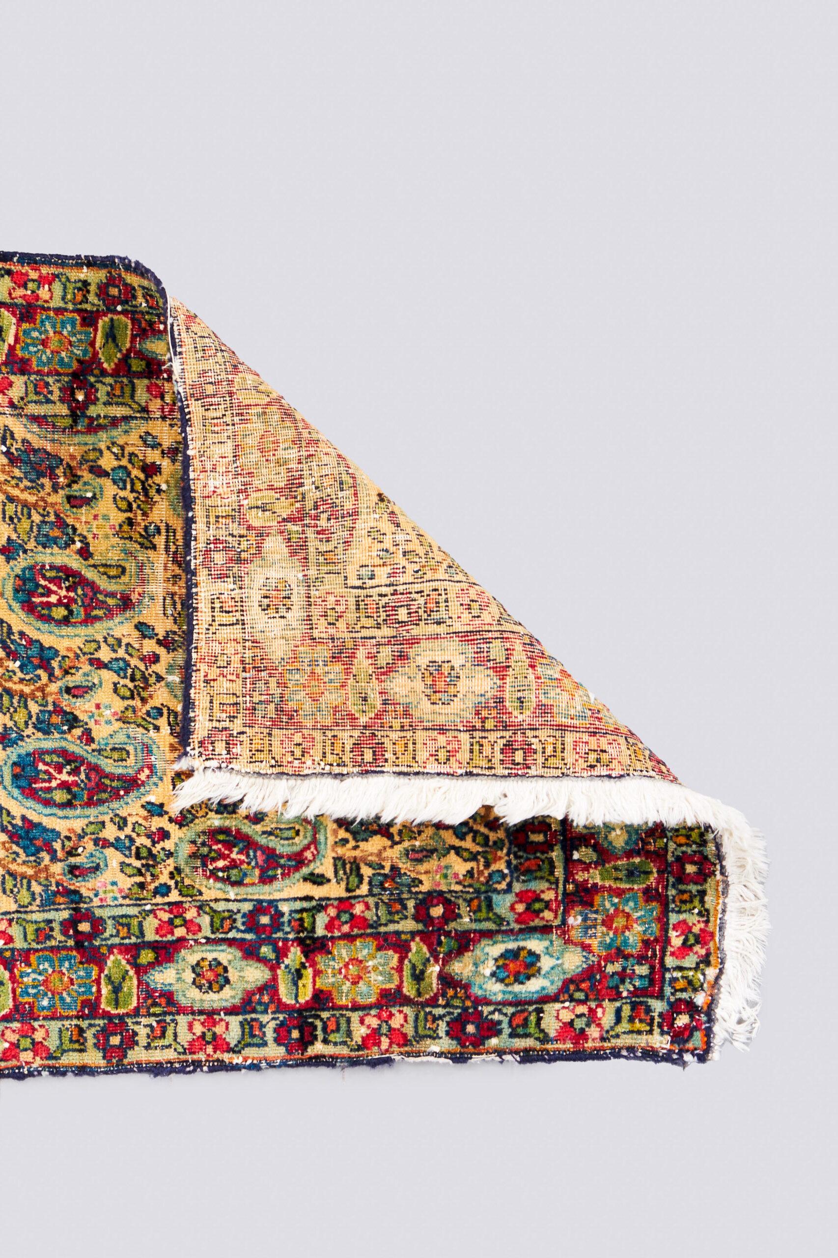 Antique Fine Boteh Aqta Persian Rug