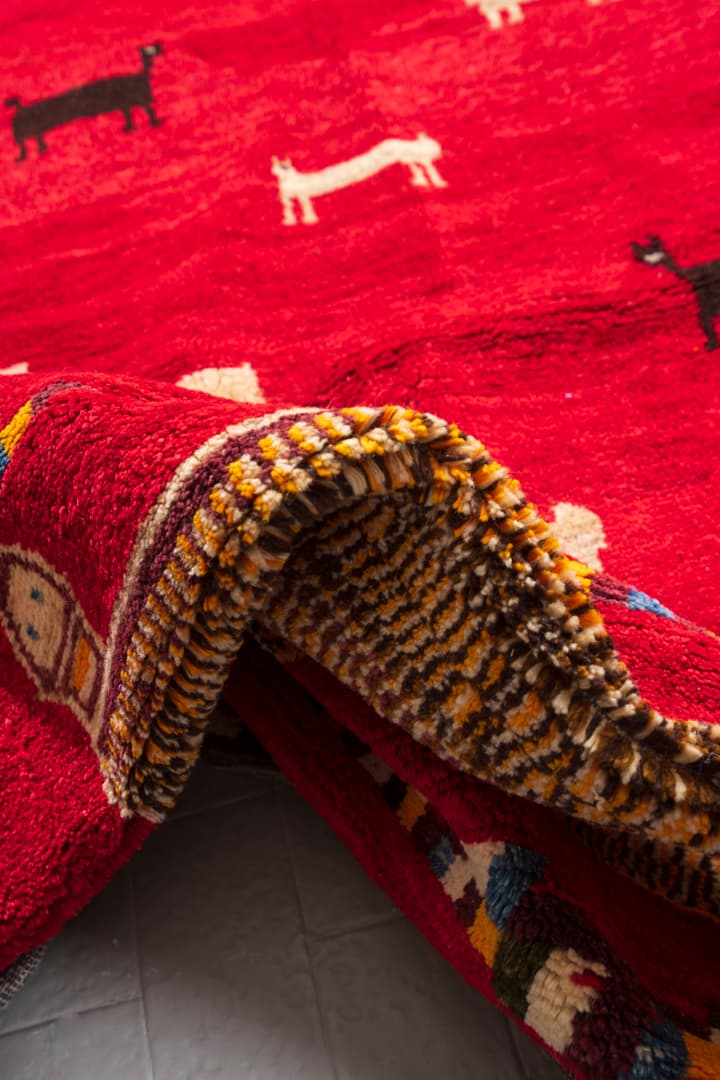 New Weave Fine Qashqai Cheetah Persian Gabbeh Rug