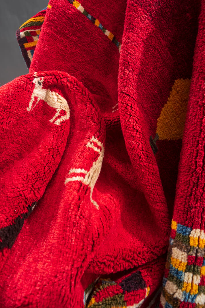 New Weave Fine Qashqai Cheetah Persian Gabbeh Rug