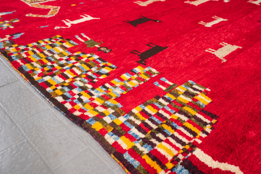 New Weave Fine Qashqai Cheetah Persian Gabbeh Rug