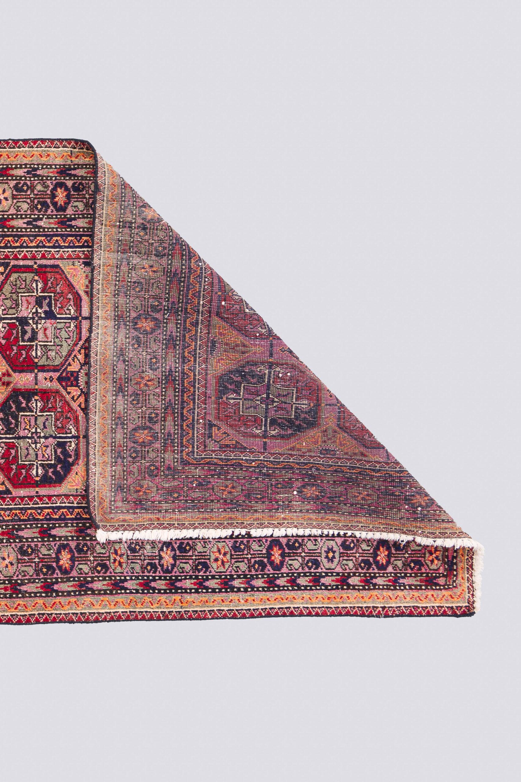 Vintage Baluch Abrash Persian Rug