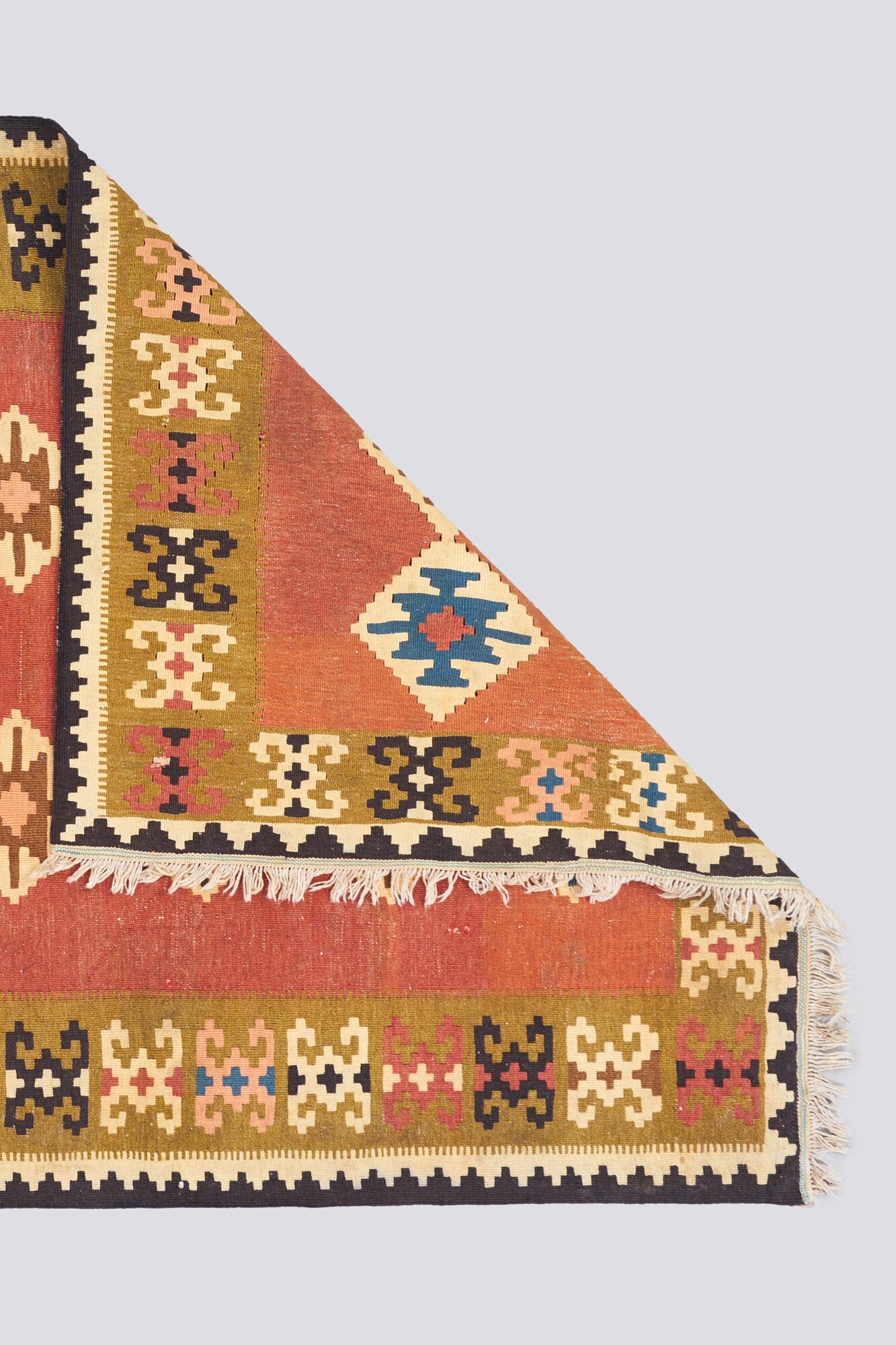 Vintage Qashqai Persian Kilim Rug