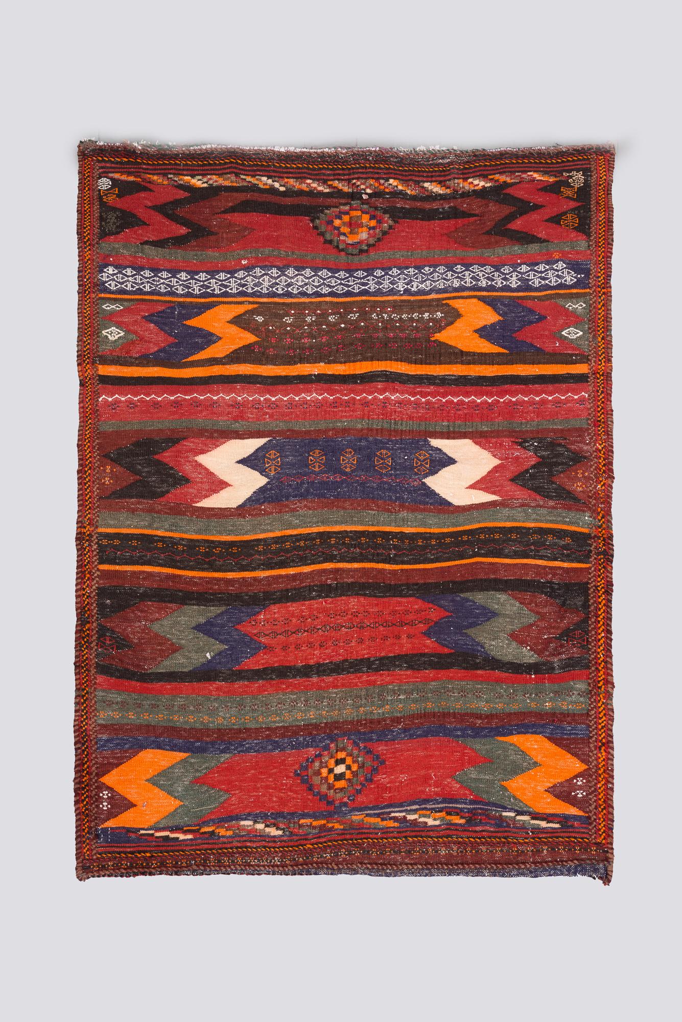 Antique Afshar Sirjan Kilim 1.6SQM