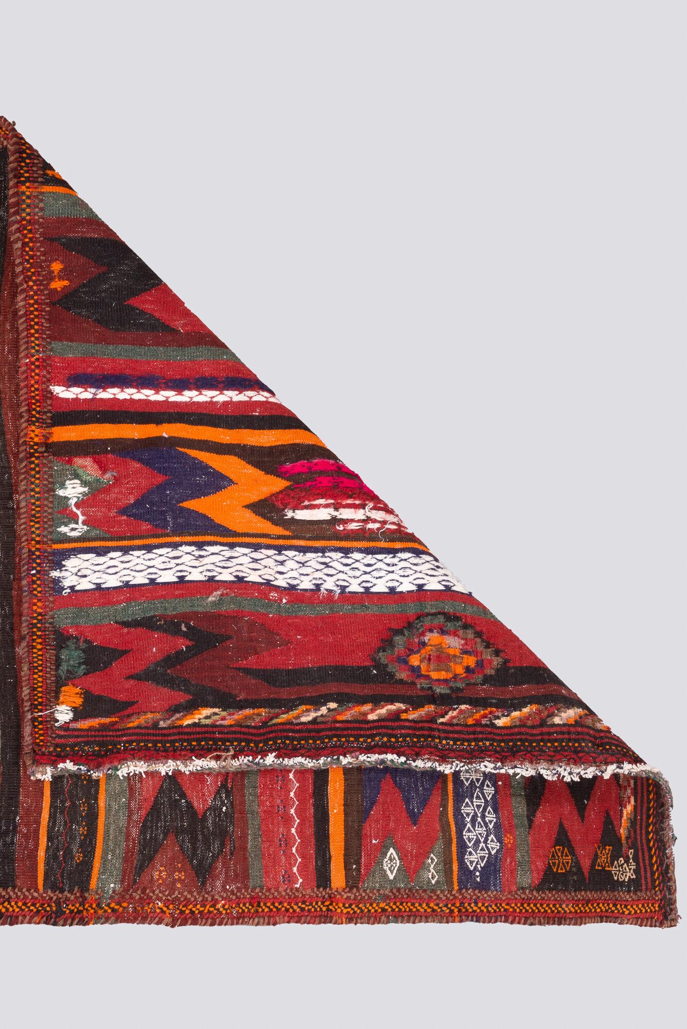 Afshar Sirjan Bands Persian Kilim Rug