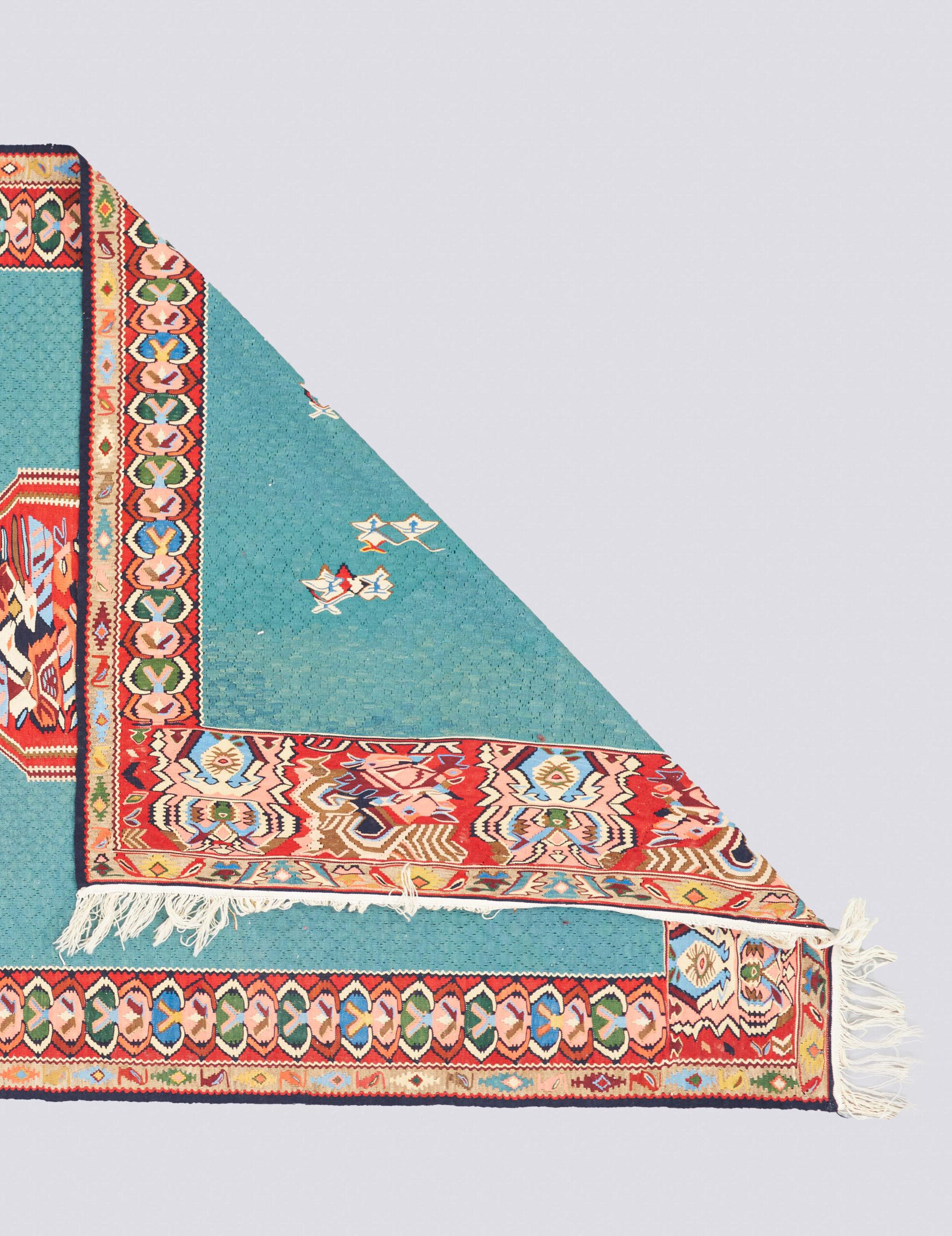 Vintage Fine Rare Sanneh Persian Kilim Rug