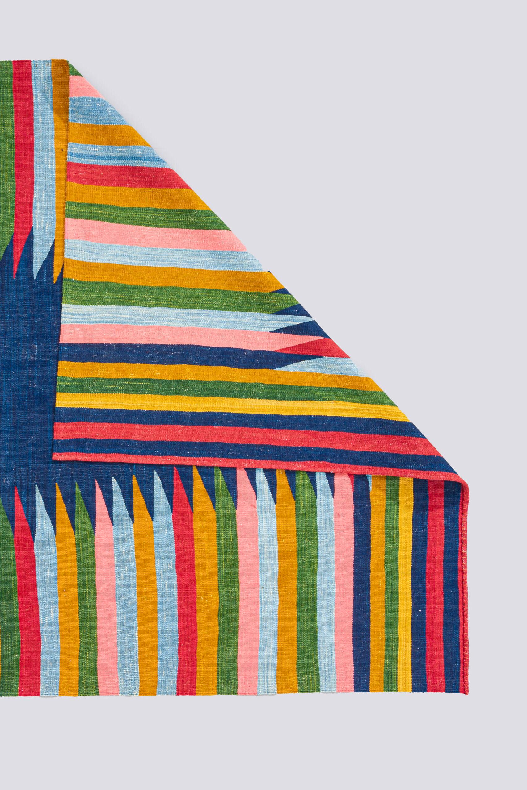 New Weave Navy Kamu Persian Kilim Rug