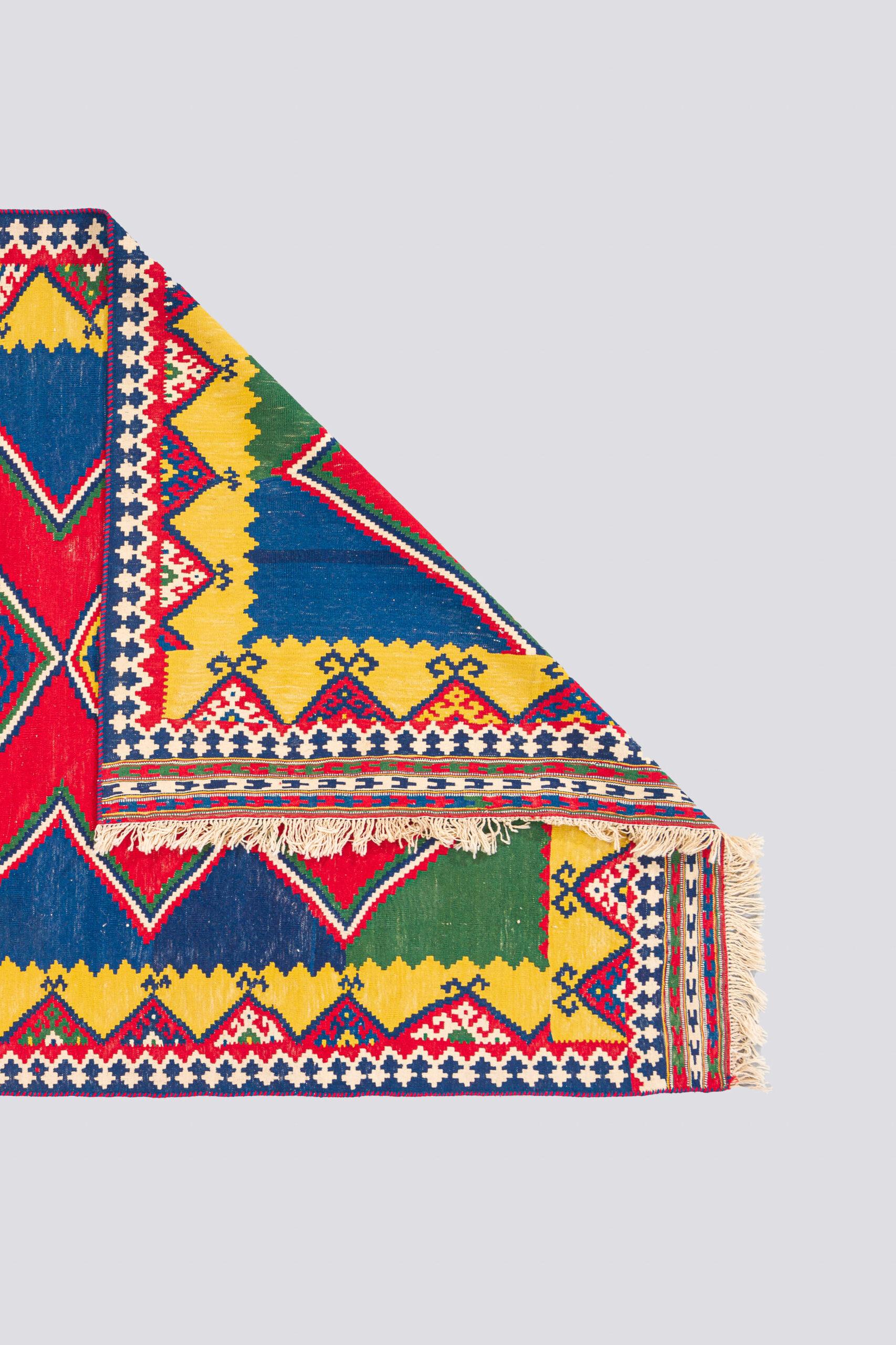 Contemporary Qashqai Fine Persian Kilim Rug 4 Toranj