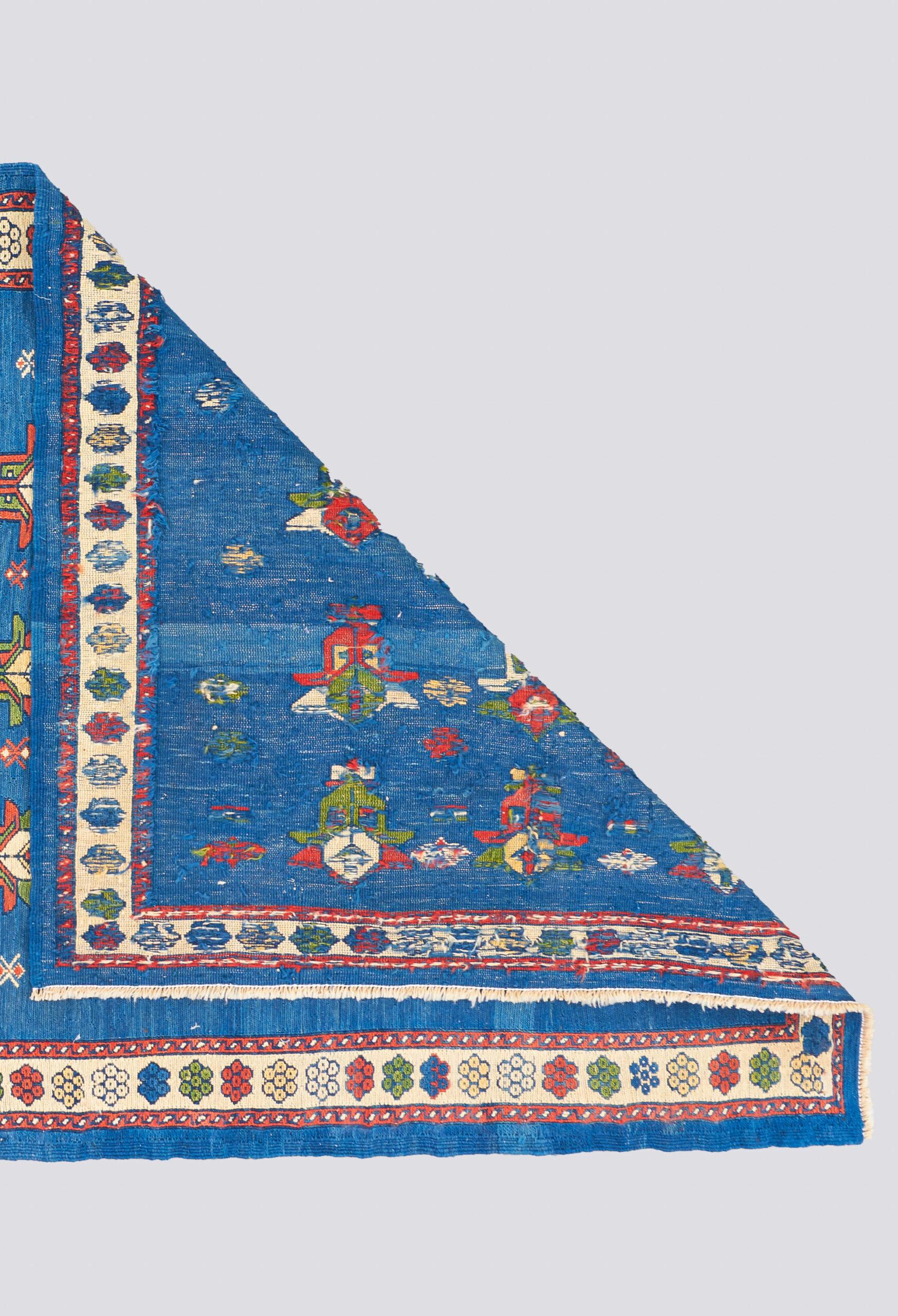 Vintage Kerman Fine Persian Sumac Kilim Rug
