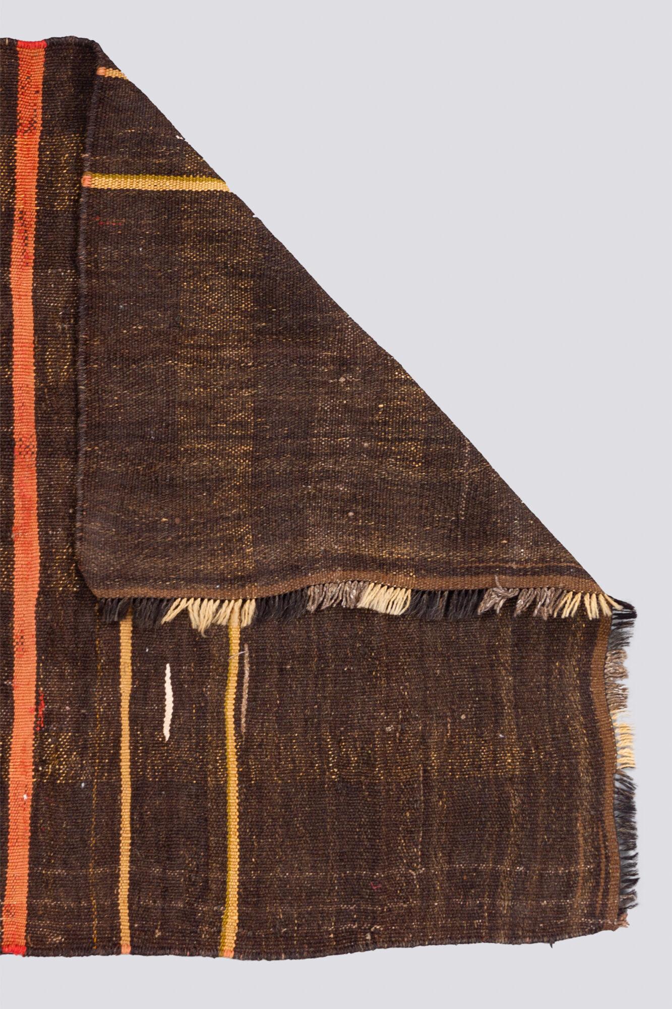 Vintage Bakhtiari Goat's Hair Persian Kilim Rug