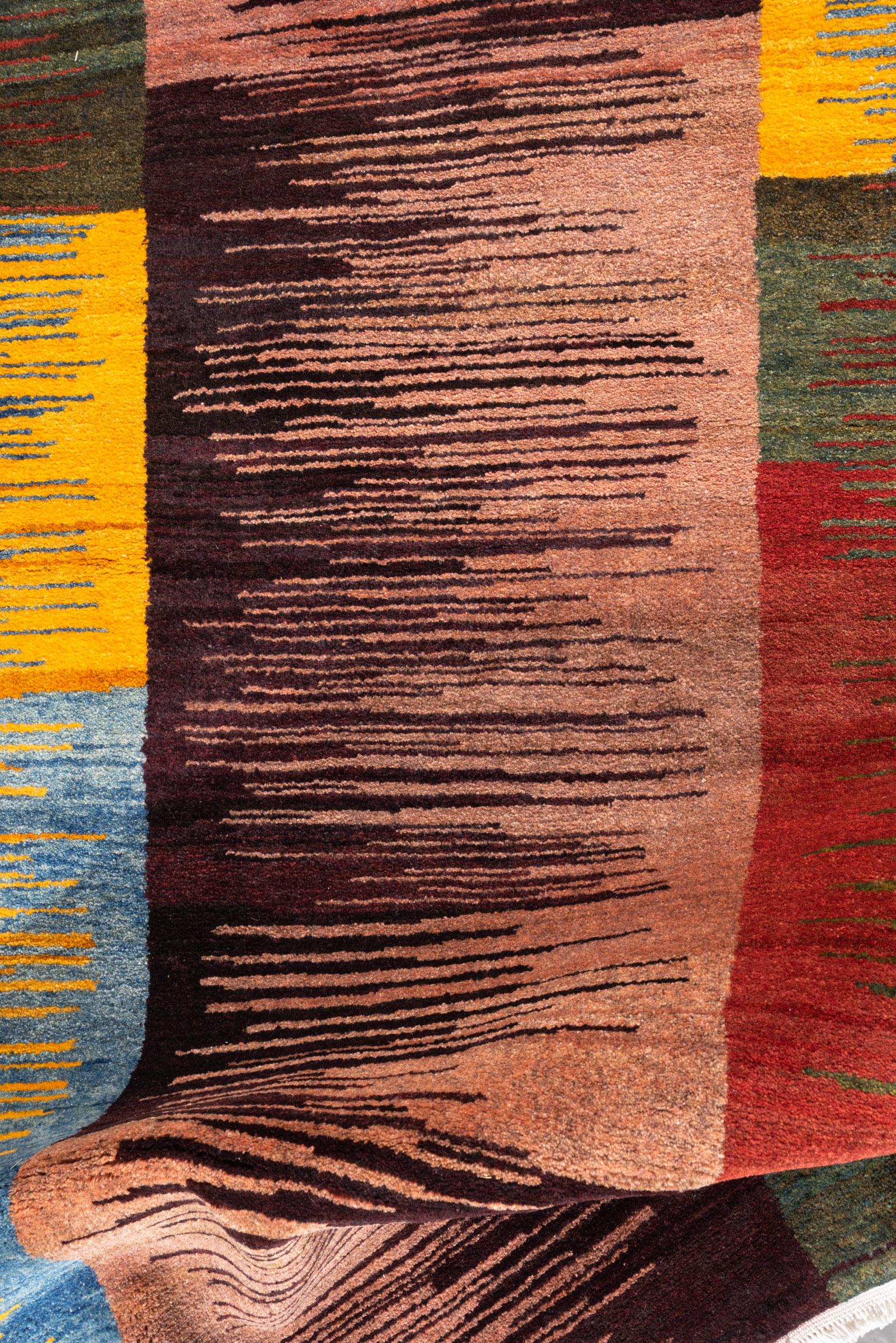 New Weave Bijar Mazandaran Minimalist Dodanegh Persian Rug
