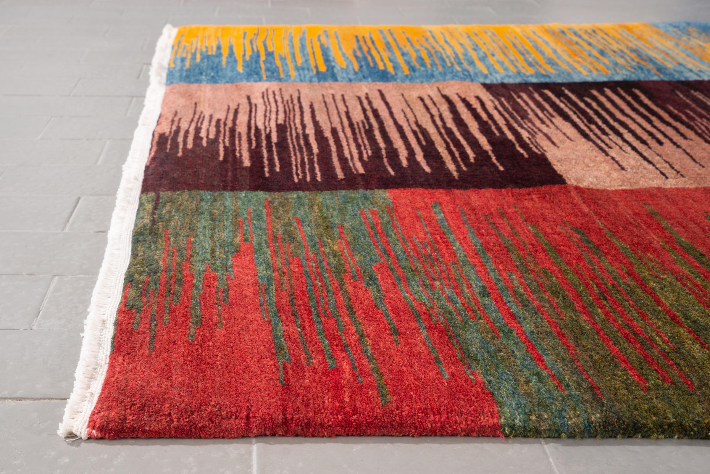 New Weave Bijar Mazandaran Minimalist Dodanegh Persian Rug