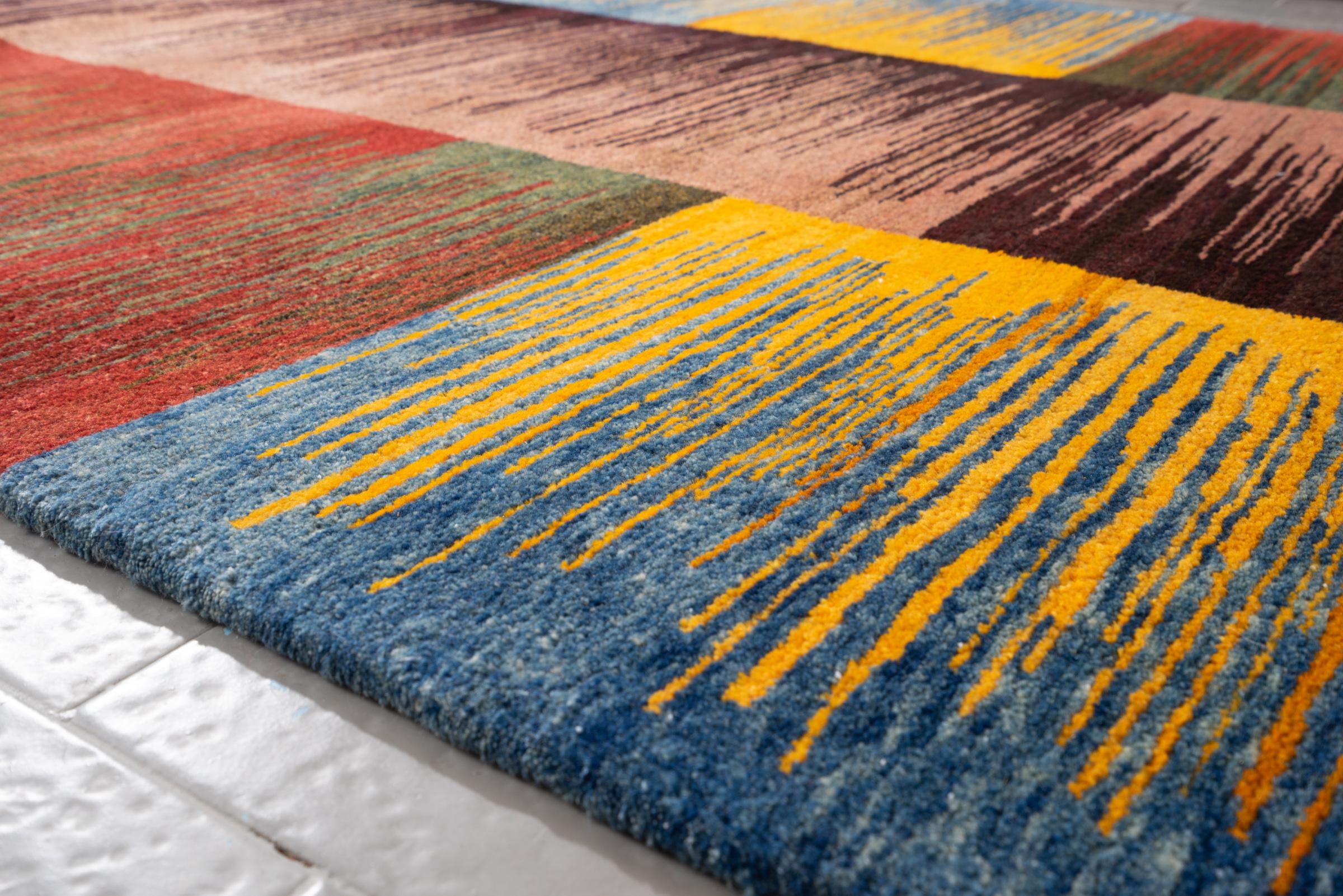 New Weave Bijar Mazandaran Minimalist Dodanegh Persian Rug
