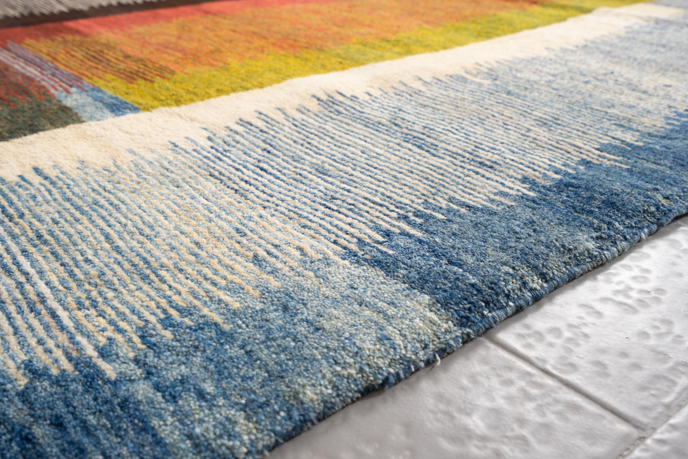 New Weave Bijar Mazandaran Minimalist Rudkhan Persian Rug