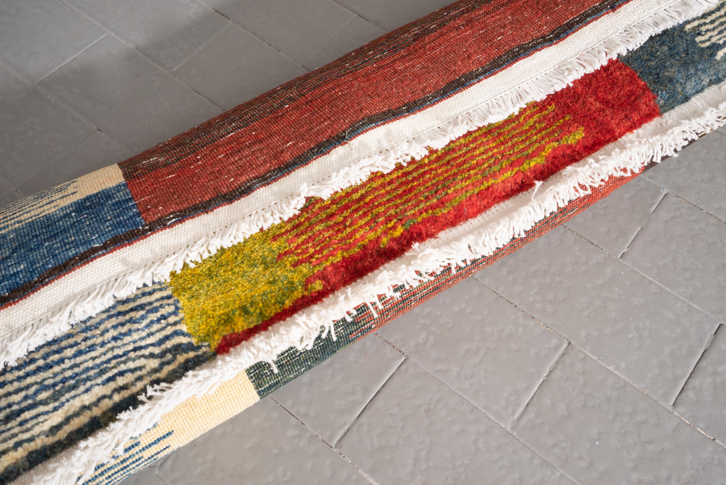 New Weave Bijar Mazandaran Minimalist Rudkhan Persian Rug