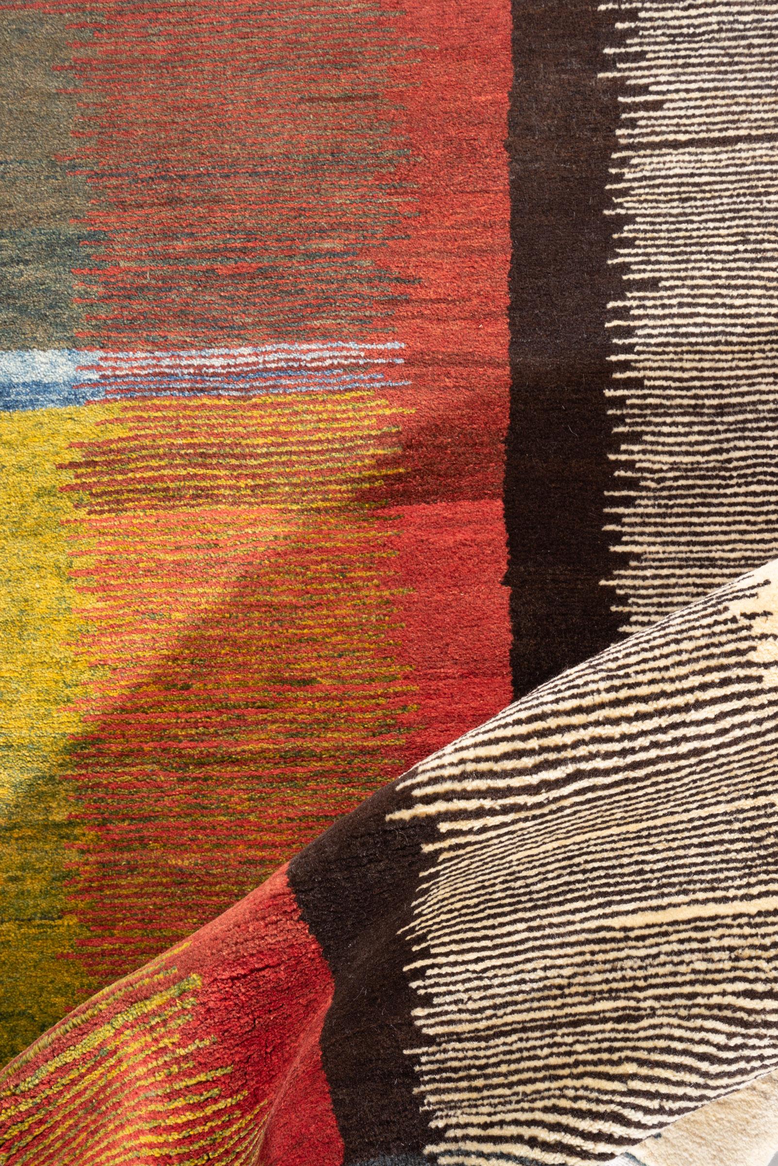 New Weave Bijar Mazandaran Minimalist Rudkhan Persian Rug