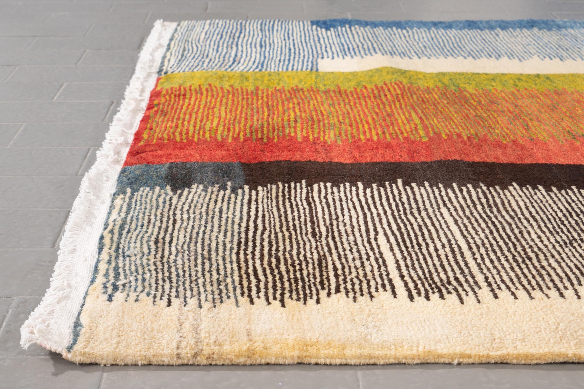 New Weave Bijar Mazandaran Minimalist Rudkhan Persian Rug