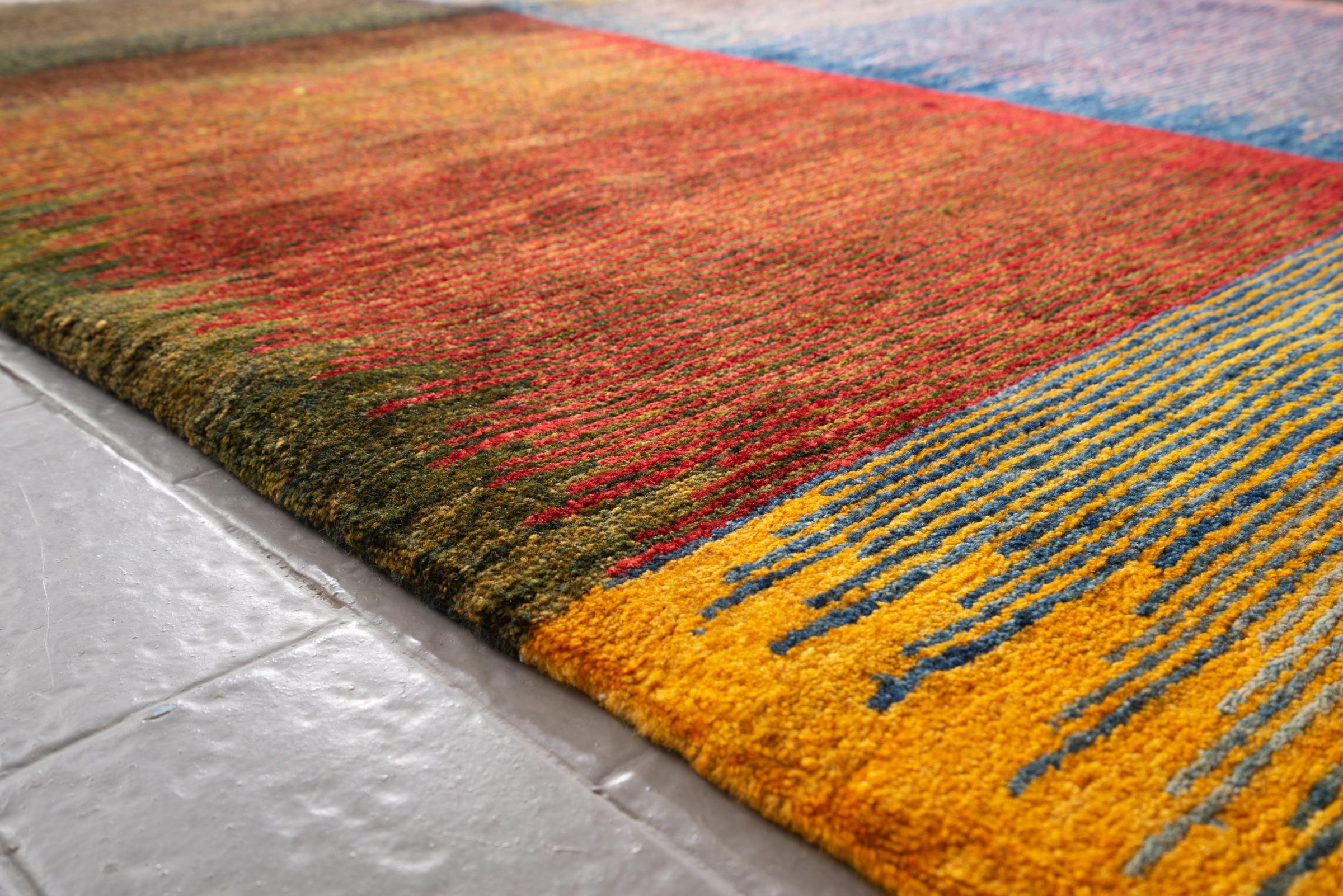 New Weave Bijar Mazandaran Minimalist Fuman Persian Rug