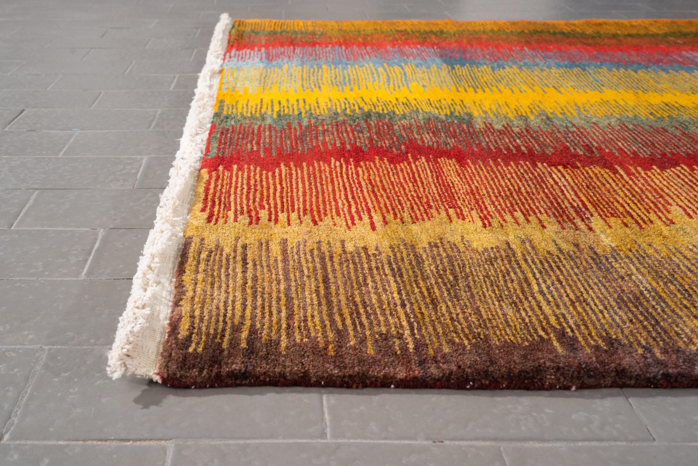New Weave Bijar Mazandaran Minimalist Caspian Fields Persian Rug